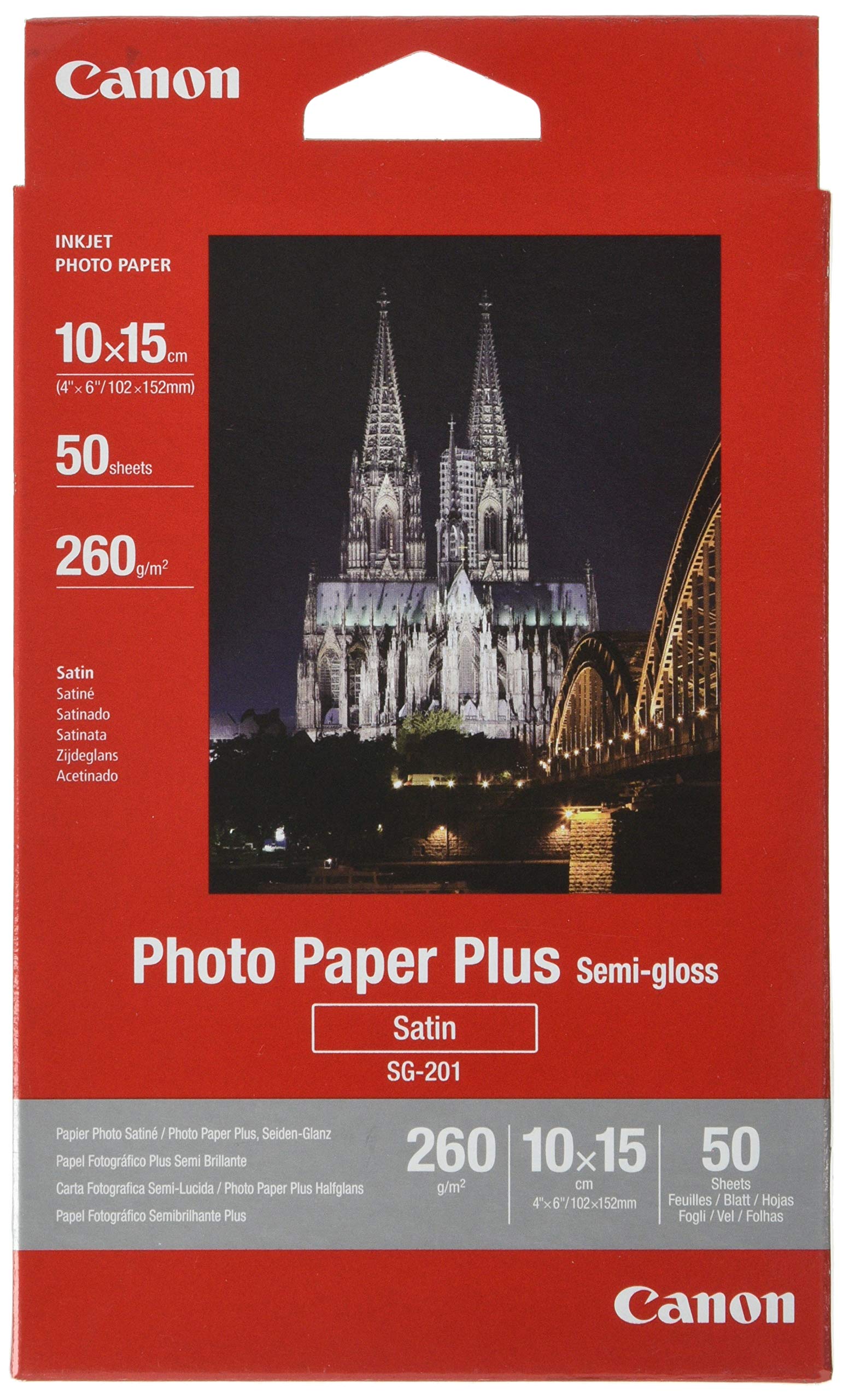 SG2014X6 Original Original 1686B015-100x150mm 50 Sheets Semi-Gloss Photo Paper