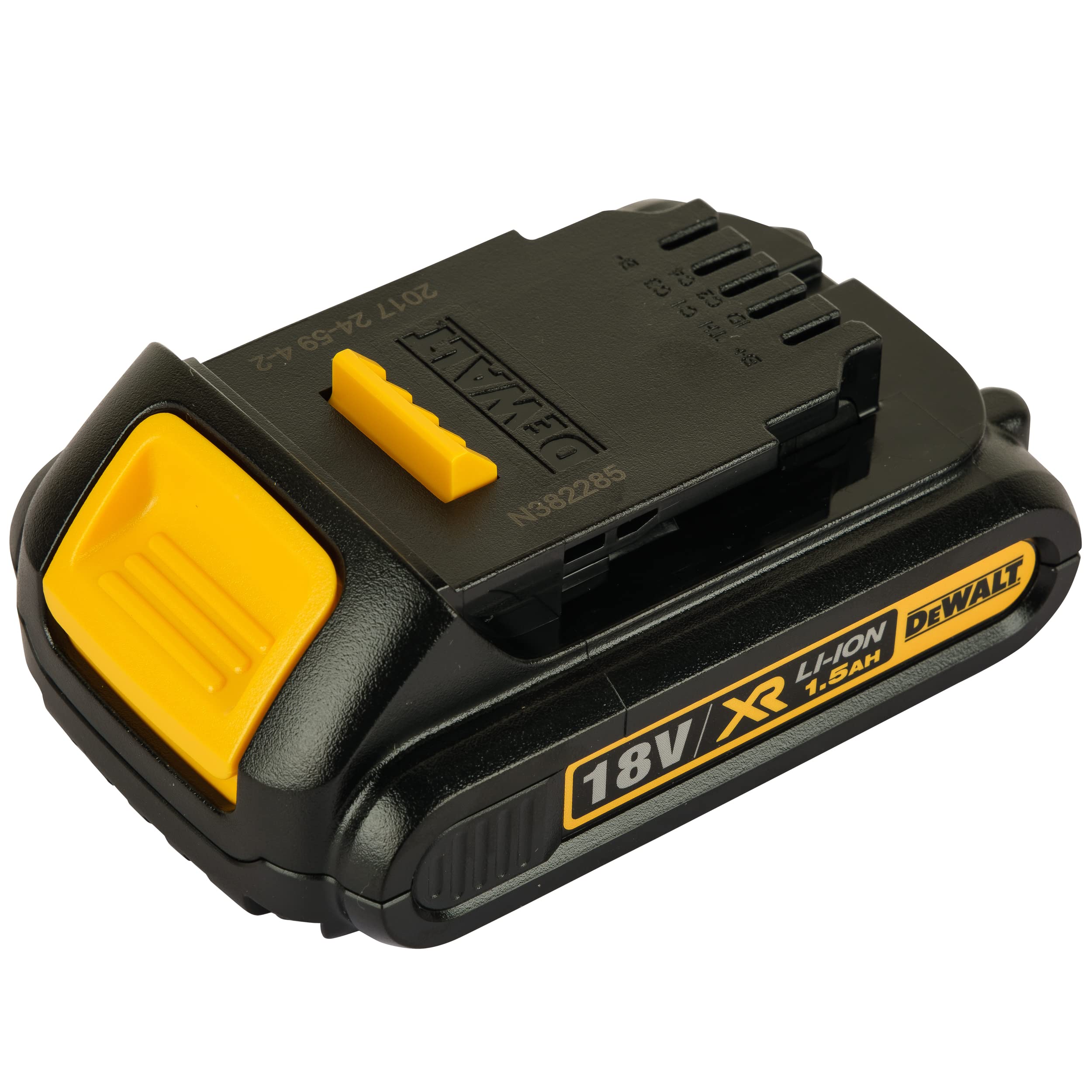 DCB181-XJ 18V XR Lithium-Ion 1.5Ah Battery, Yellow/Black, 1.57 in*3.94 in*2.36 i