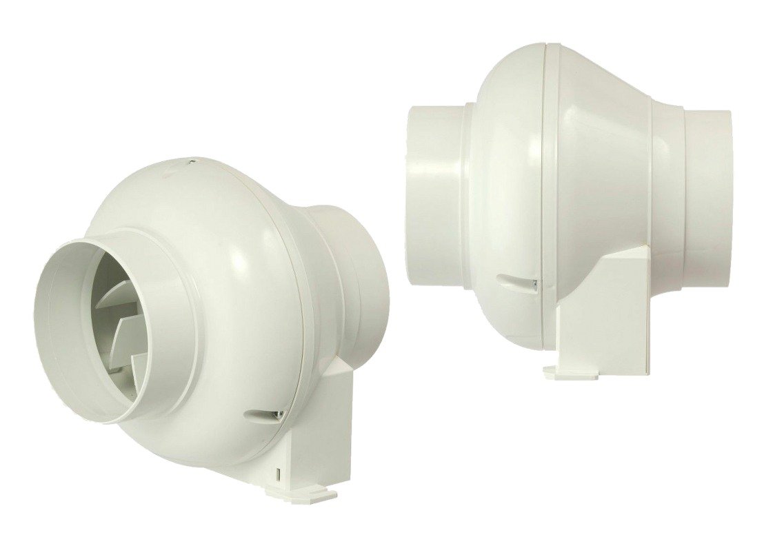 CFD200TN In Line Extractor Fan with Timer (for 4"/100mm duct)