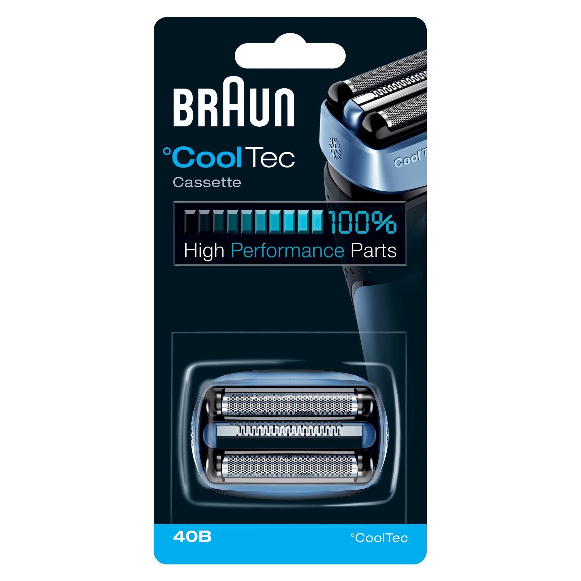 Shaver Replacement Part 40B Blue - Compatible with CoolTec Shavers