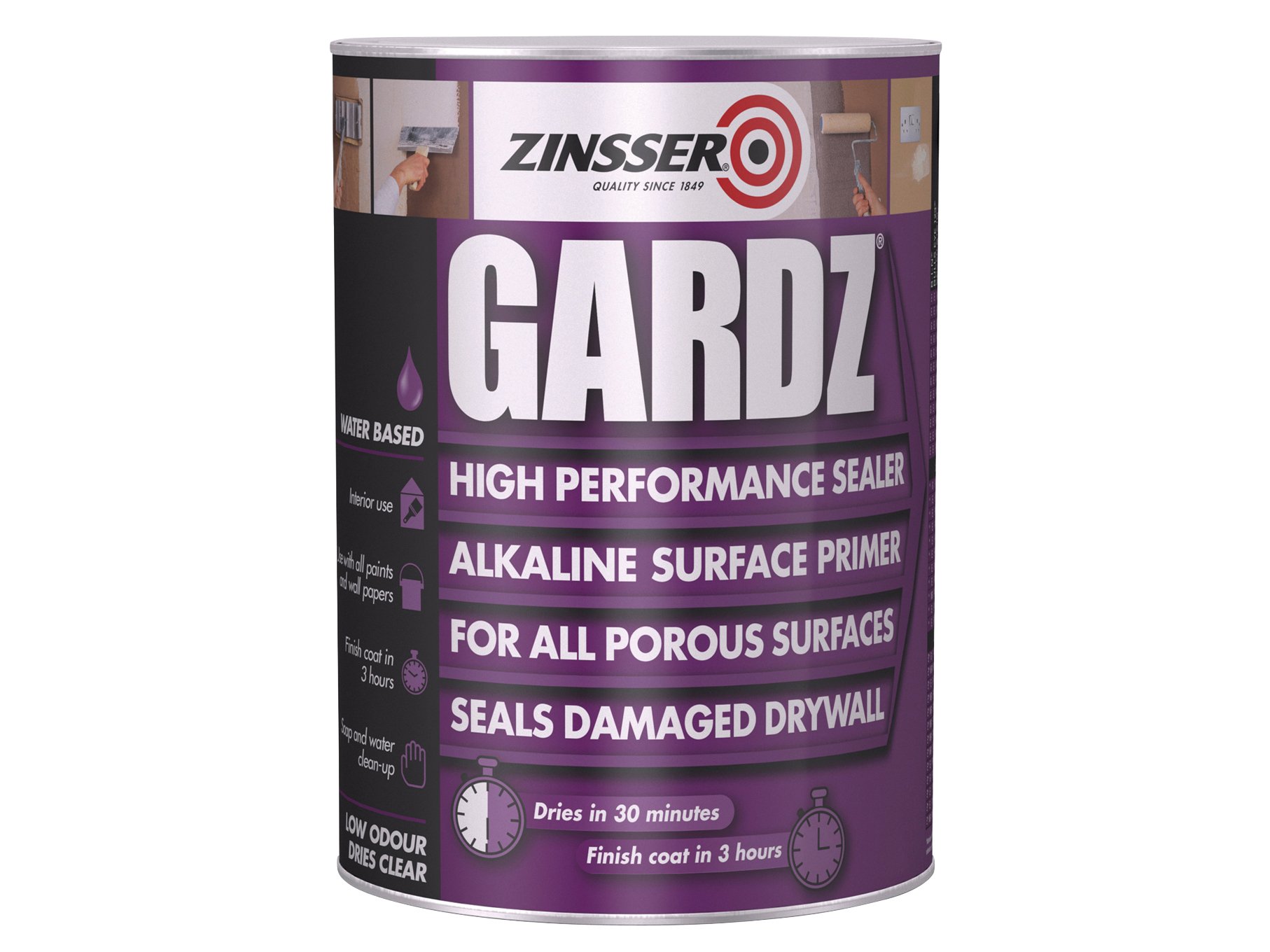 ZINGS1L GS1L Gardz Sealer Primer 1 Litre, 1L, Clear