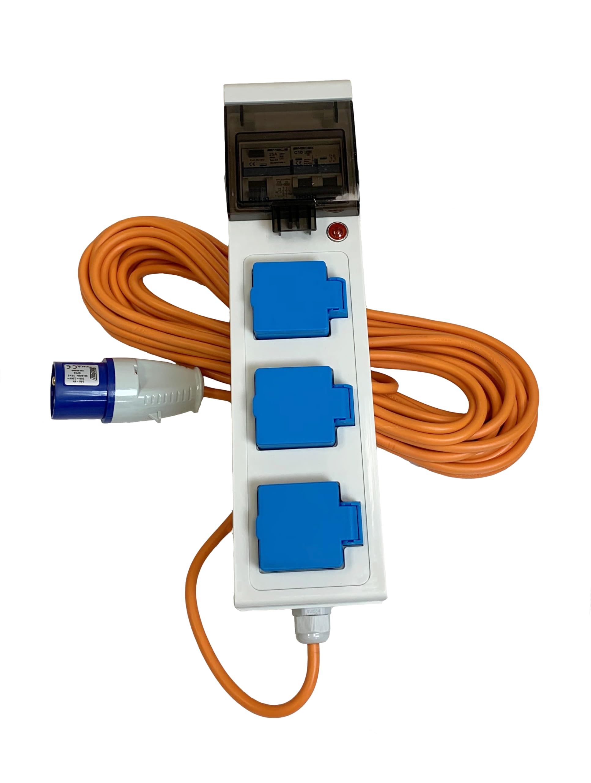 230V 10A Mobile Mains Power Unit For Caravans, Camping, Campervans, Motorhomes