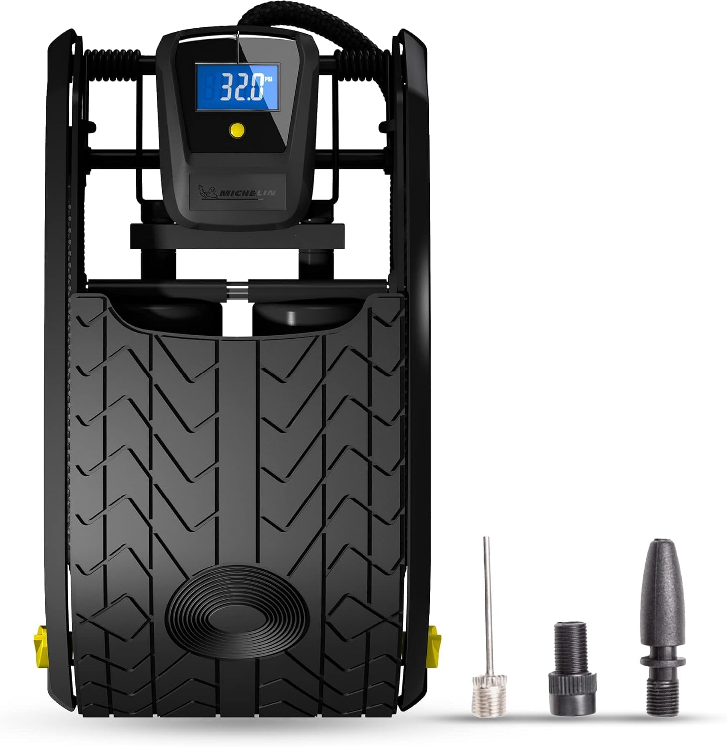 Digital Double Barrel Footpump - 12209