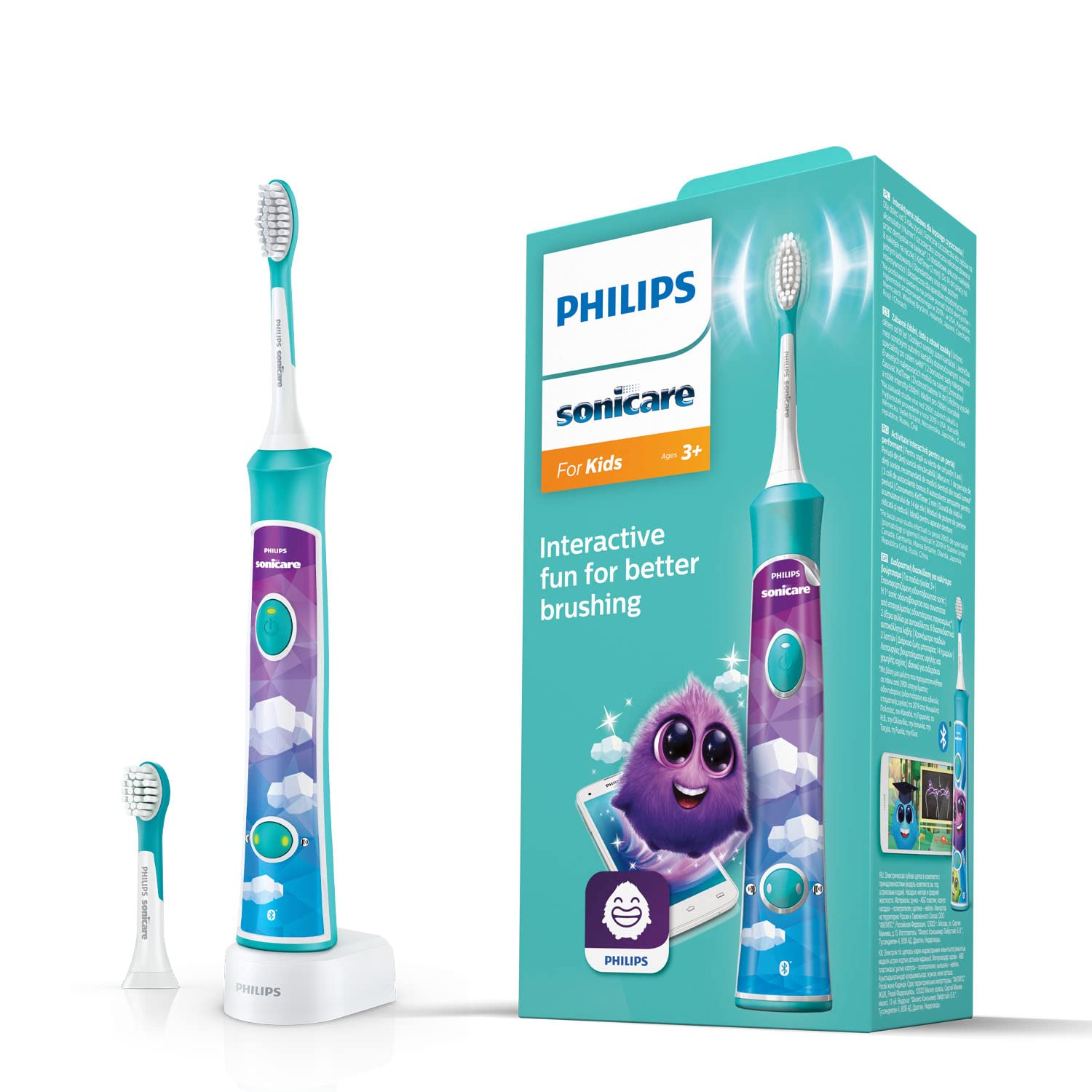 Sonicare For Kids Electric Toothbrush HX6322 / 04, With Sound Technology, For Ch