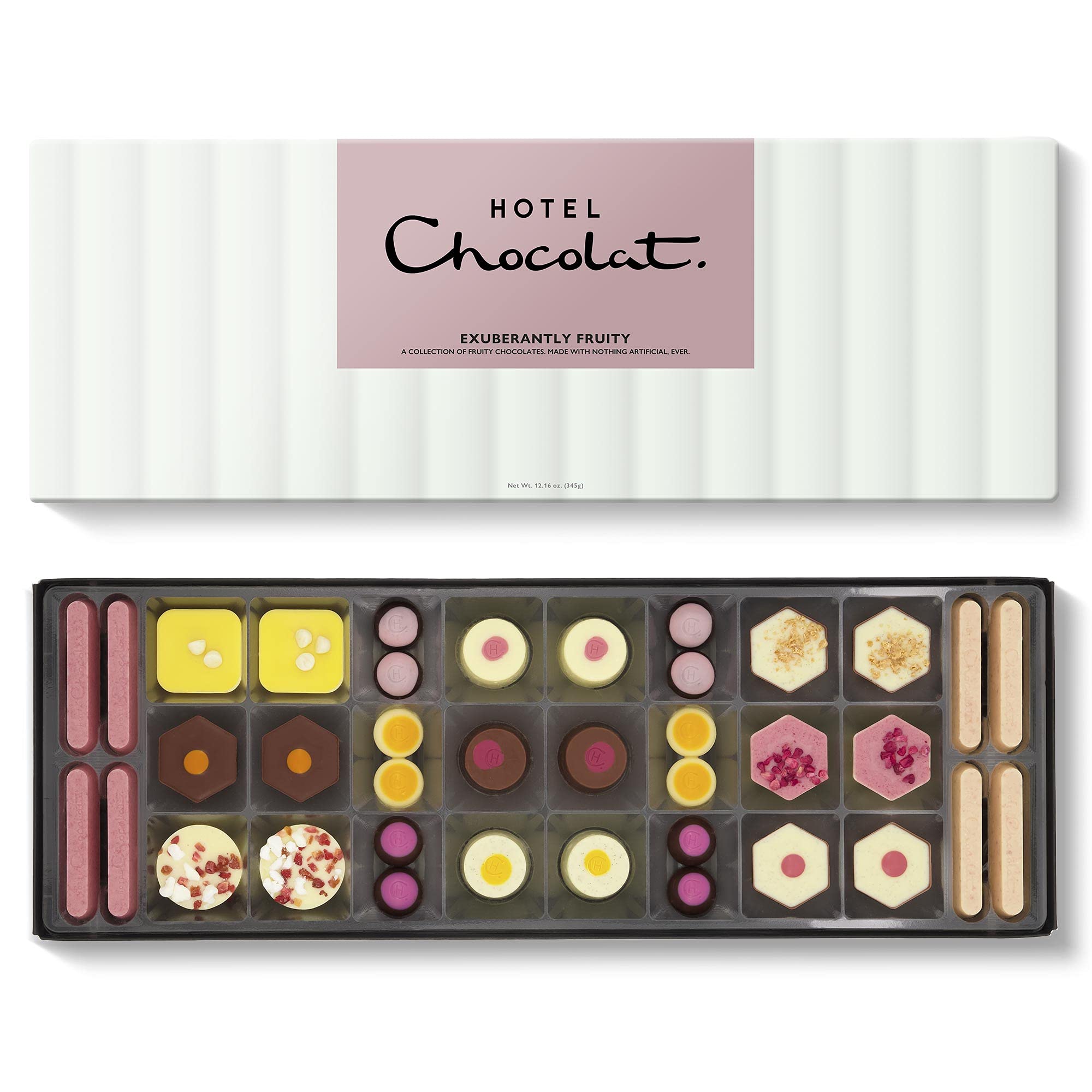Chocolat Exuberantly Fruity Sleekster - 38 Fruity Chocolates, 345g - Suitable Fo