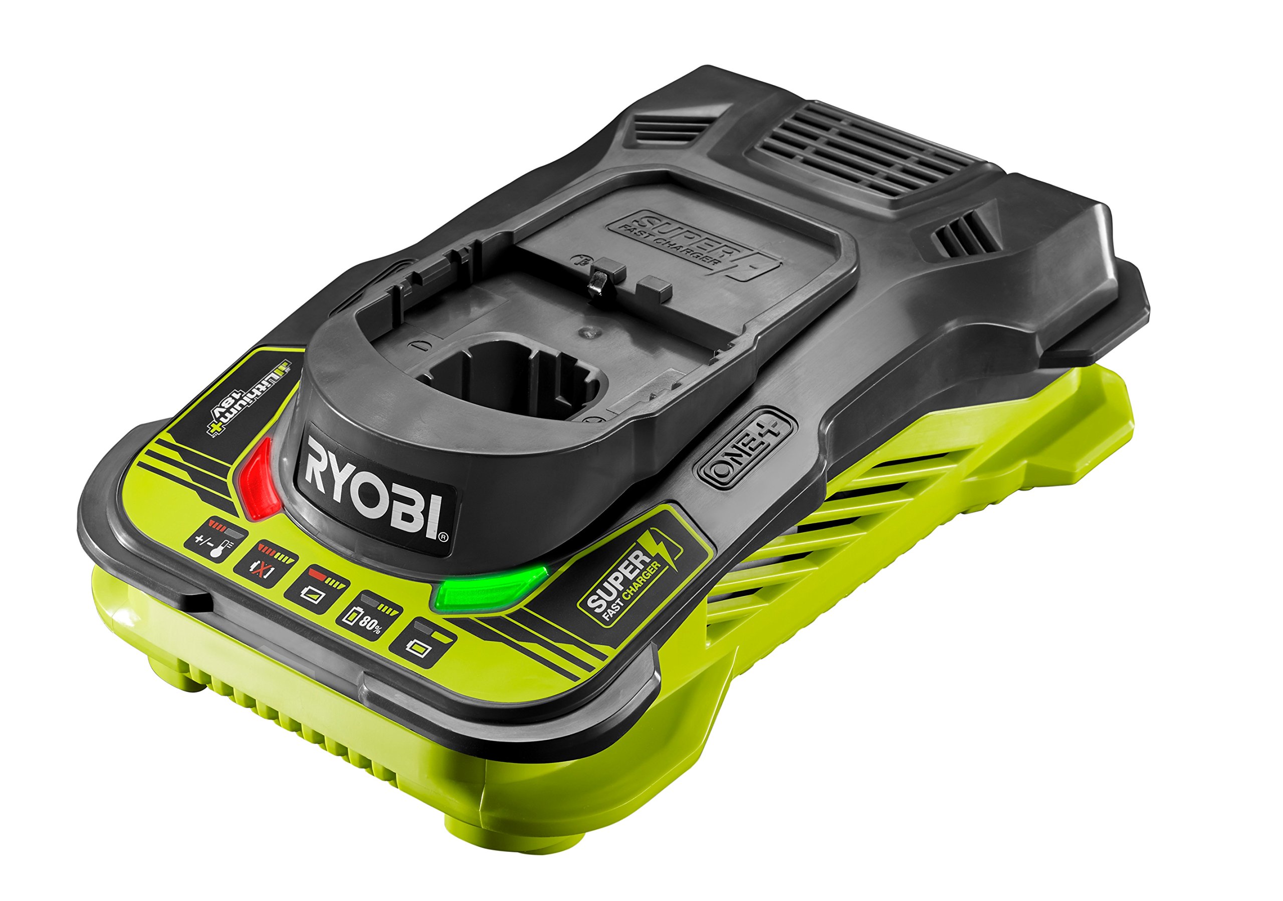 RC18150 18V ONE+ Cordless Battery Charger, Hyper Green/Grey, 5.0Ah