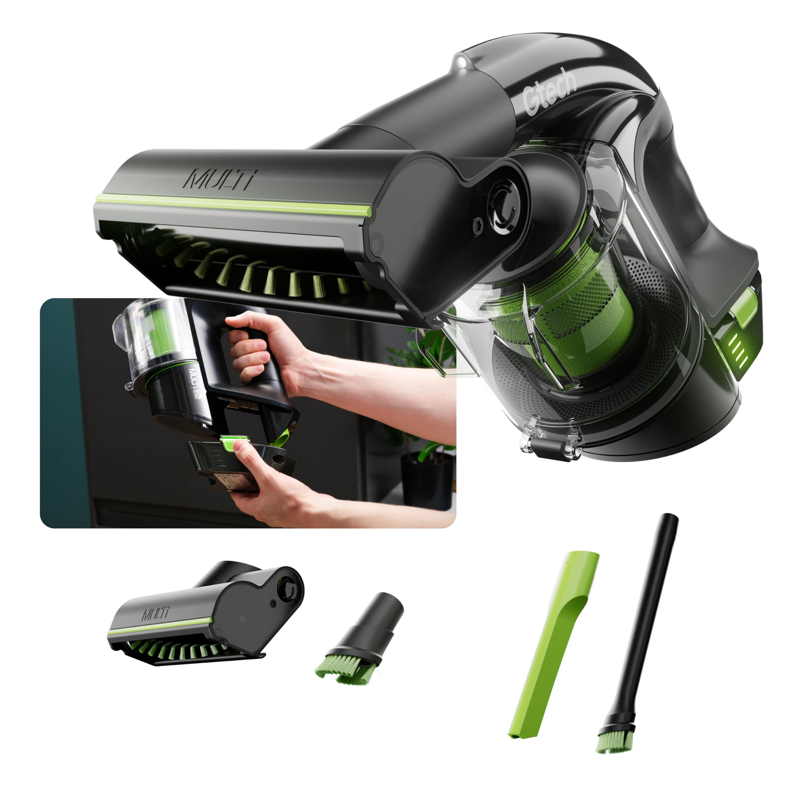 Multi MK2 K9 | Cordless Handheld Vacuum Cleaner | Reinforced with Aluminium | 22