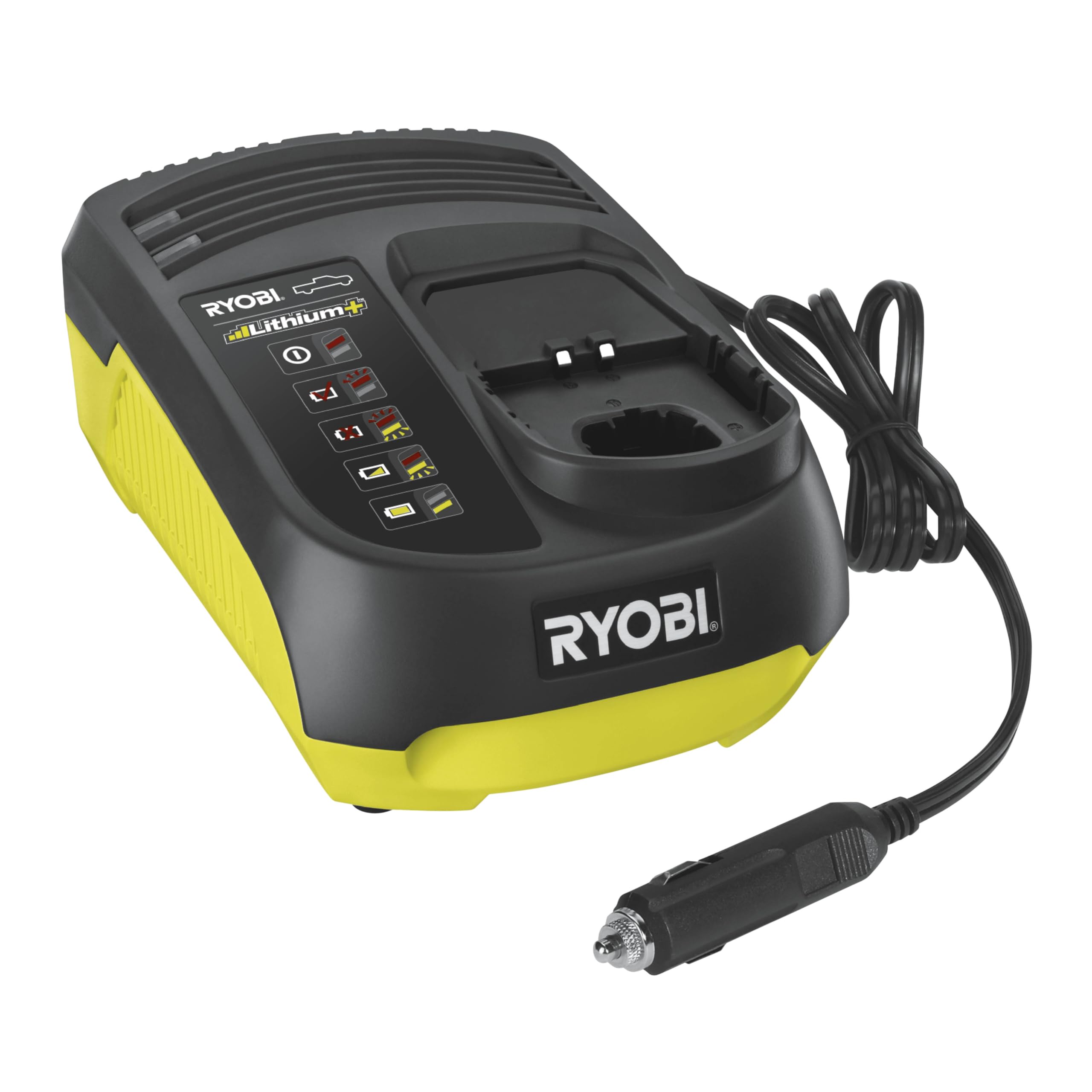 RC18118C 18V One+ in-Car Battery Charger - Hyper Green