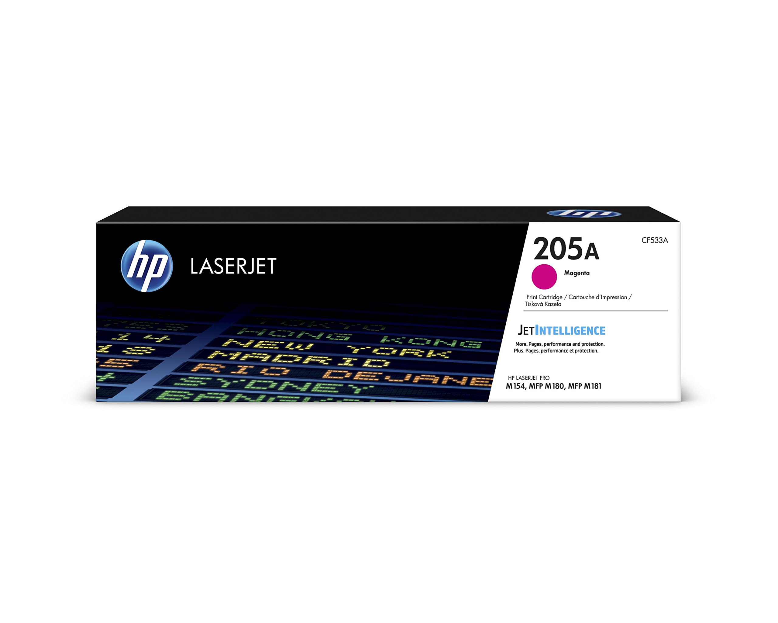 CF533A 205A LaserJet Toner Cartridge, Magenta, Single Pack
