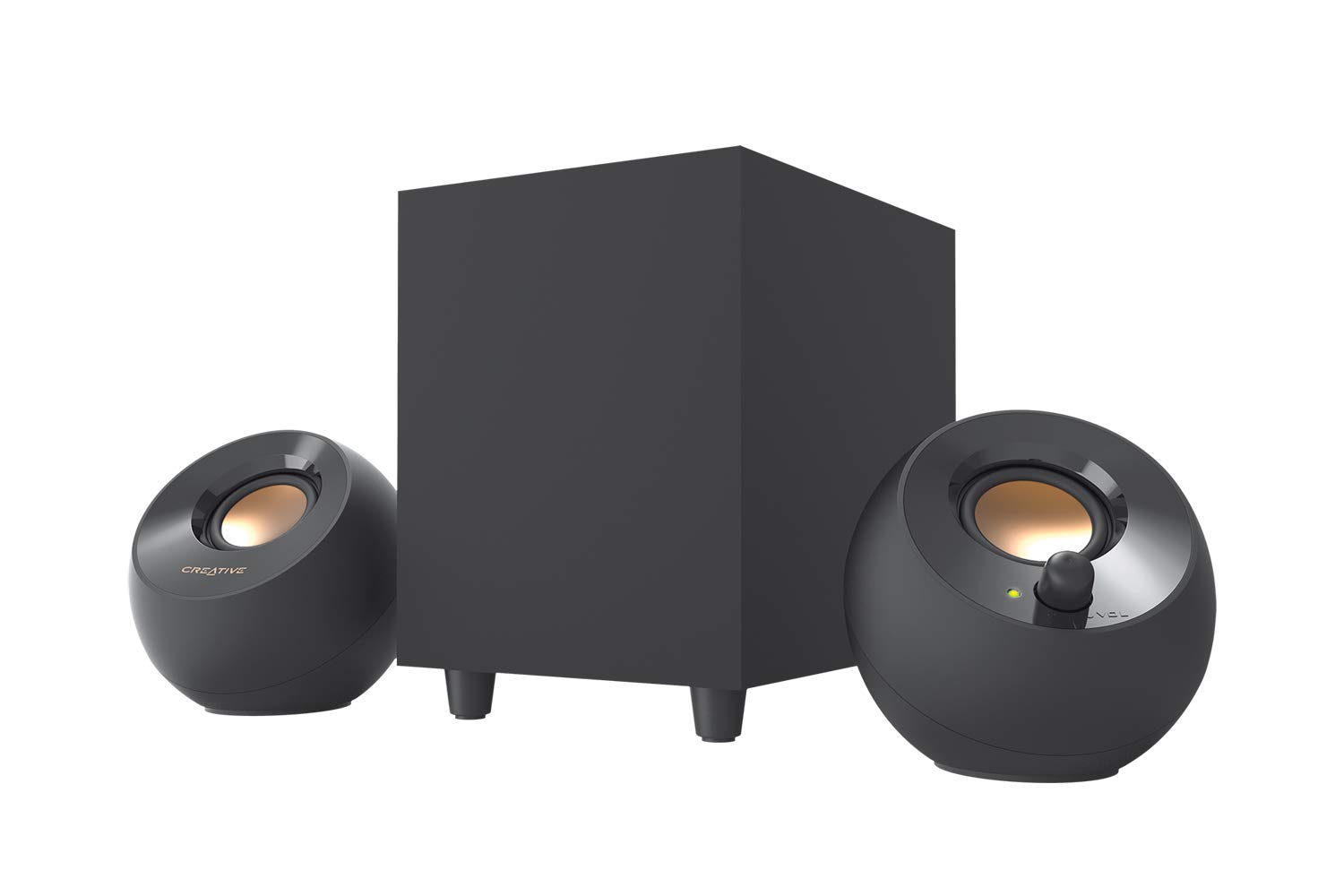 Pebble Plus 2.1 USB-Powered Desktop Speakers with Powerful Down-Firing Subwoofer