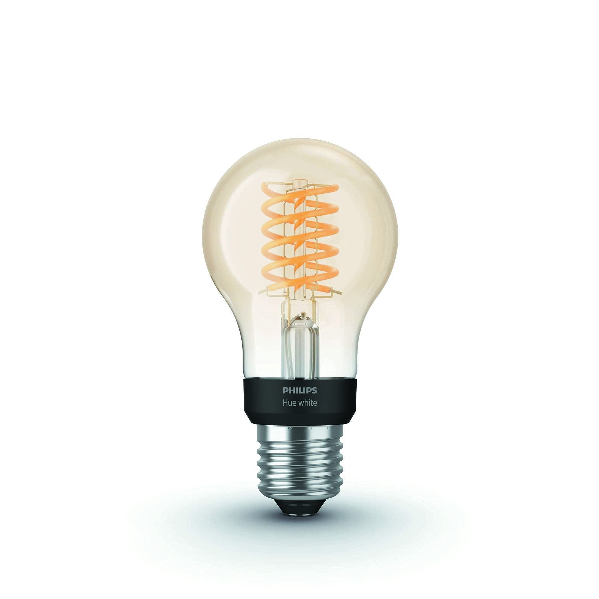 White Filament Regular A60 LED Smart Light Bulb 1 Pack [E27 Edison Screw], with 