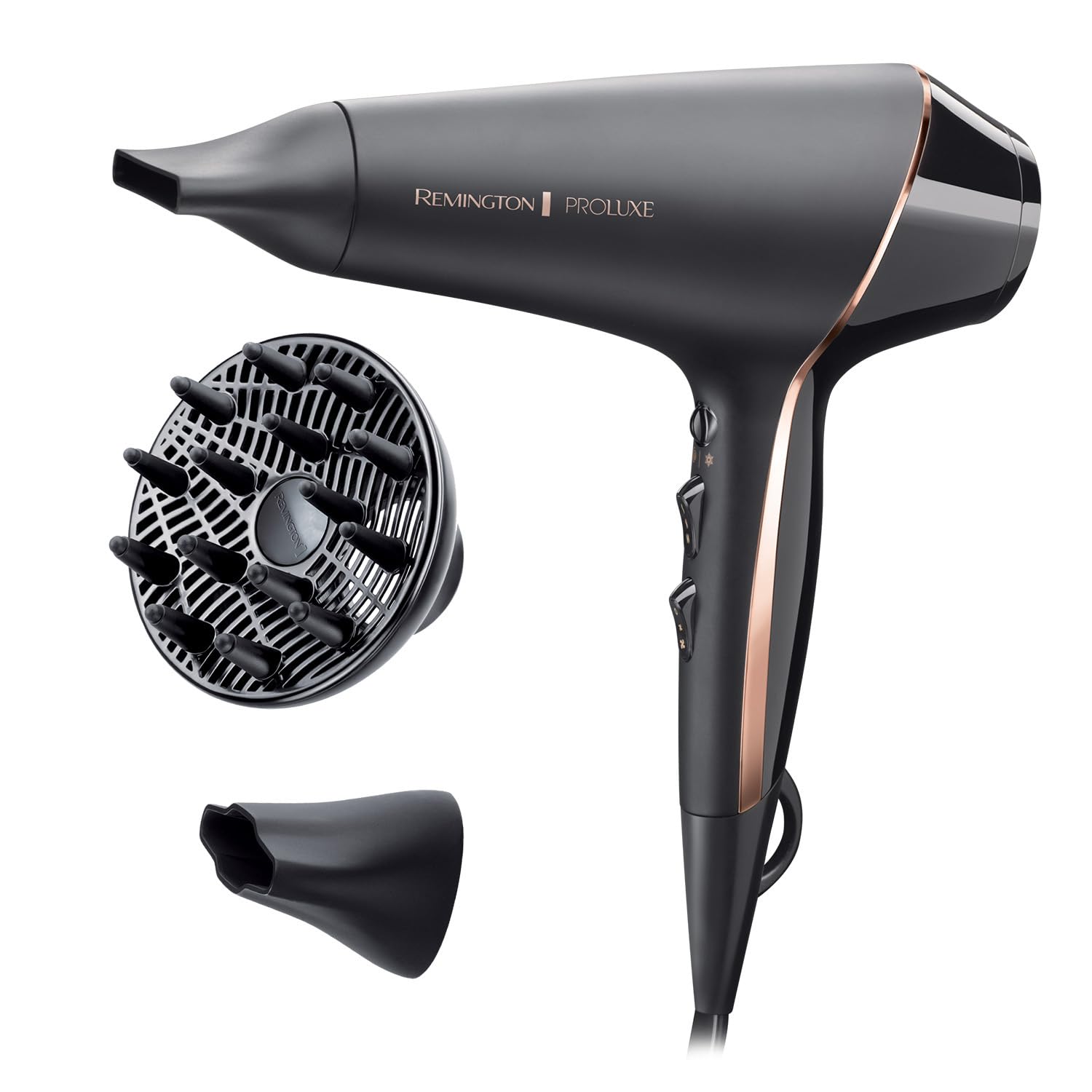 PROluxe Midnight Hair Dryer (OPTIheat Technology for Long-Lasting Results, Ionic
