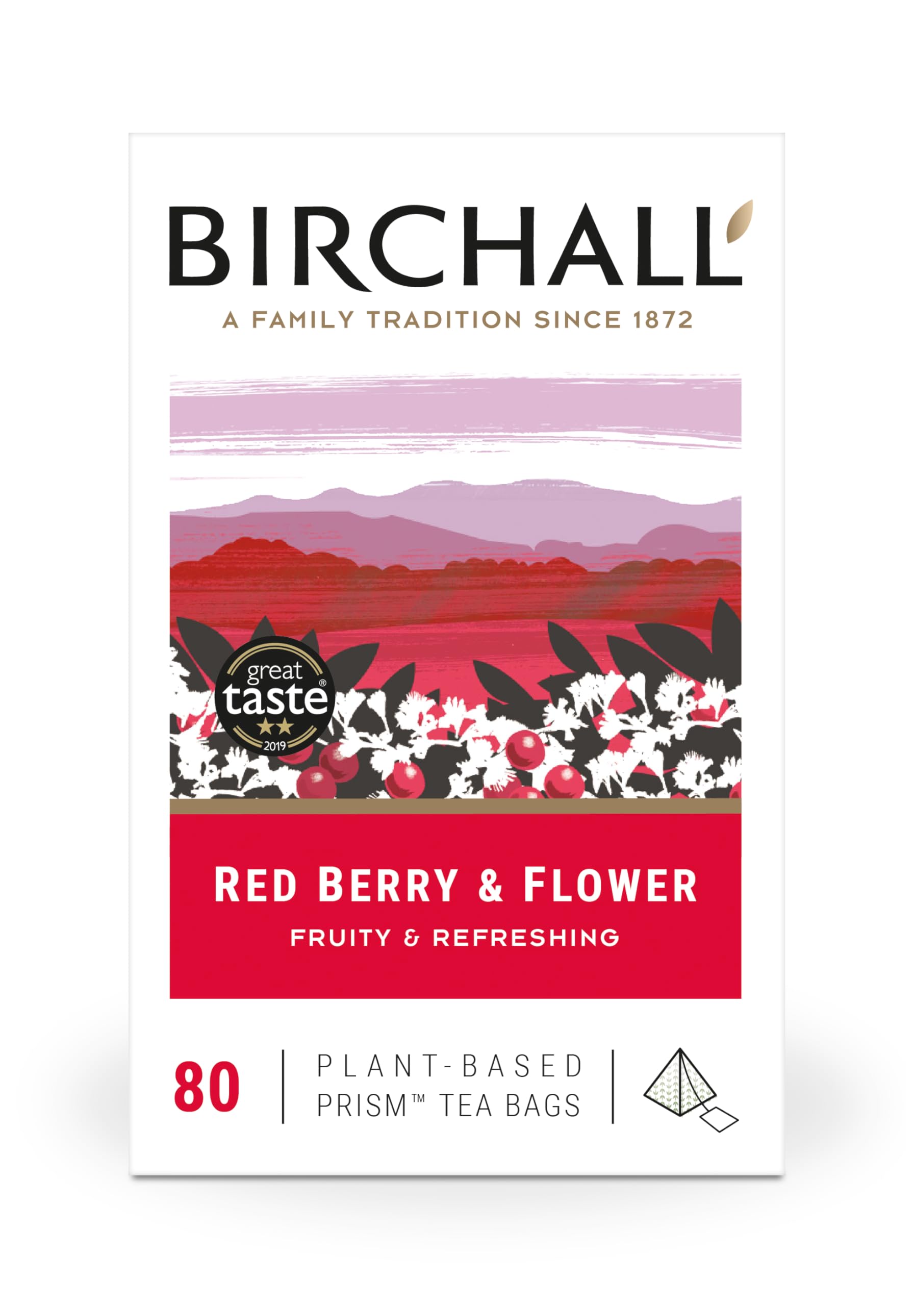 Tea Bags, Red Berry & Flower Tea Gift, Caffeine Free Tea Bursting with Full Flav