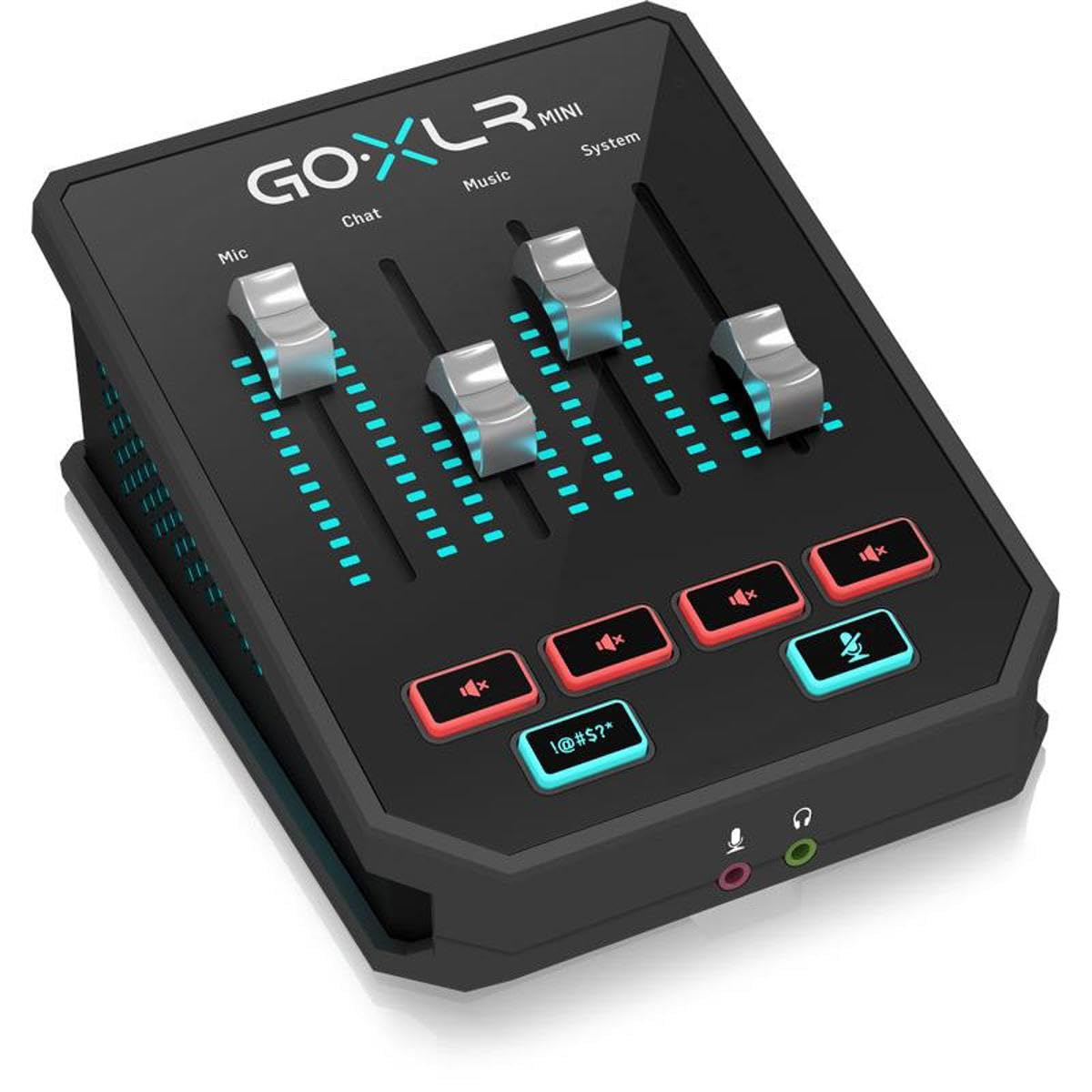 Helicon GoXLR MINI USB Audio Interface & Broadcast Mixer, 4-Channel Faders, MIDA
