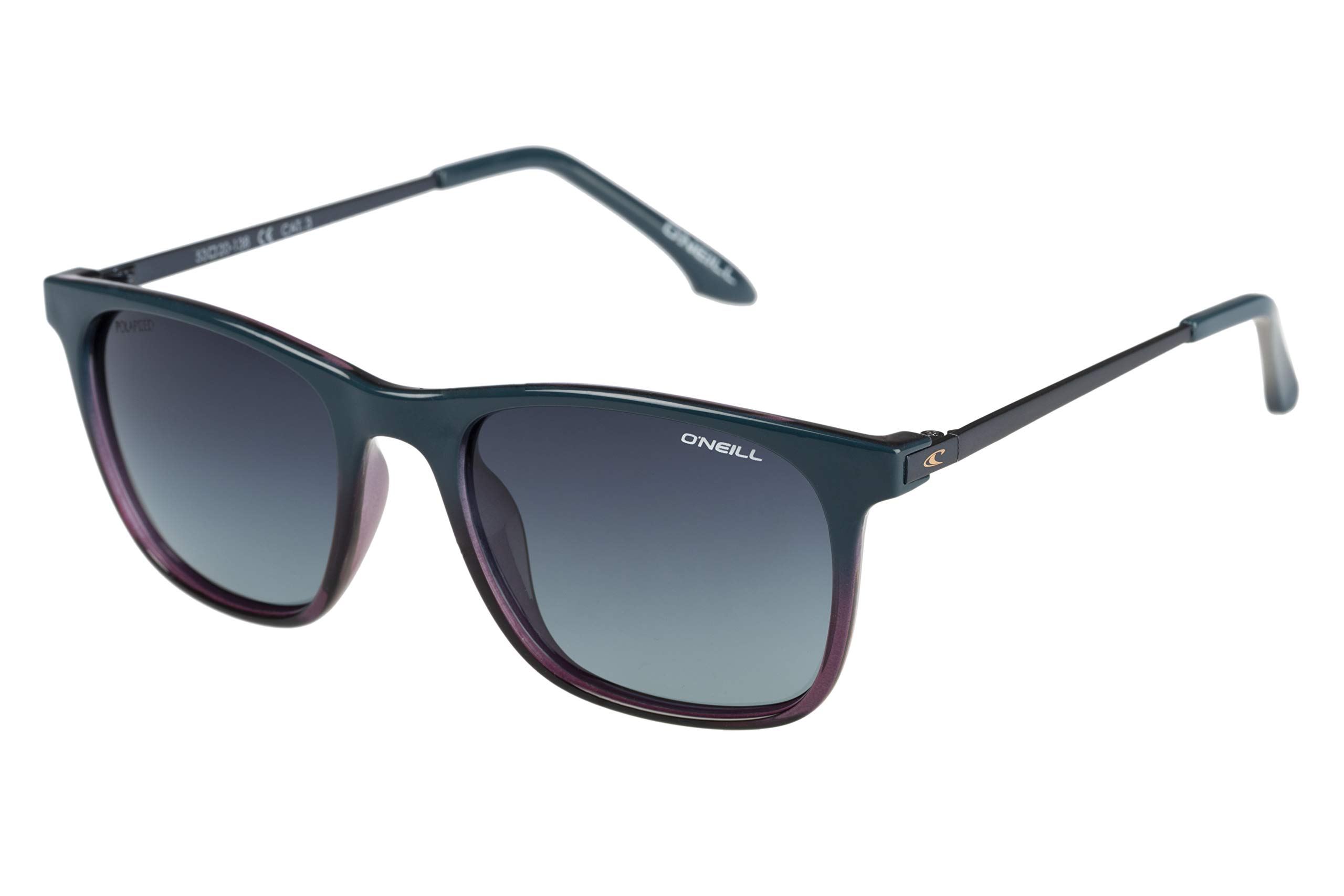 Bells Square Sunglasses, Teal/Purple Fade, 53MM