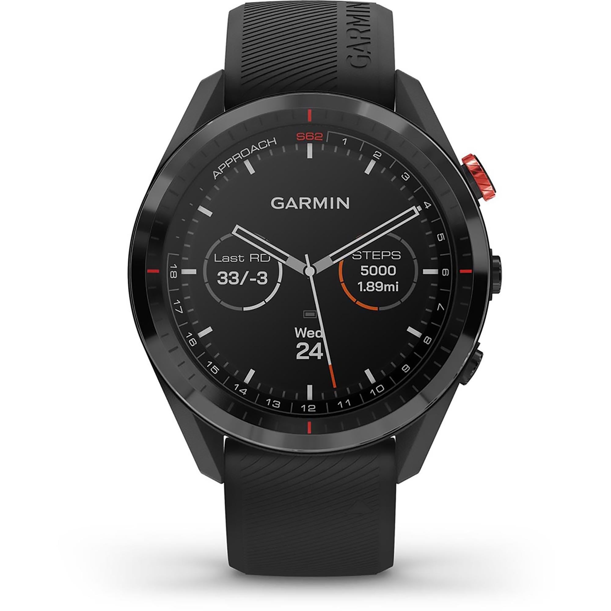 010-02200-00 Approach S62, Premium Golf GPS Watch, Built-in Virtual Caddie, Mapp