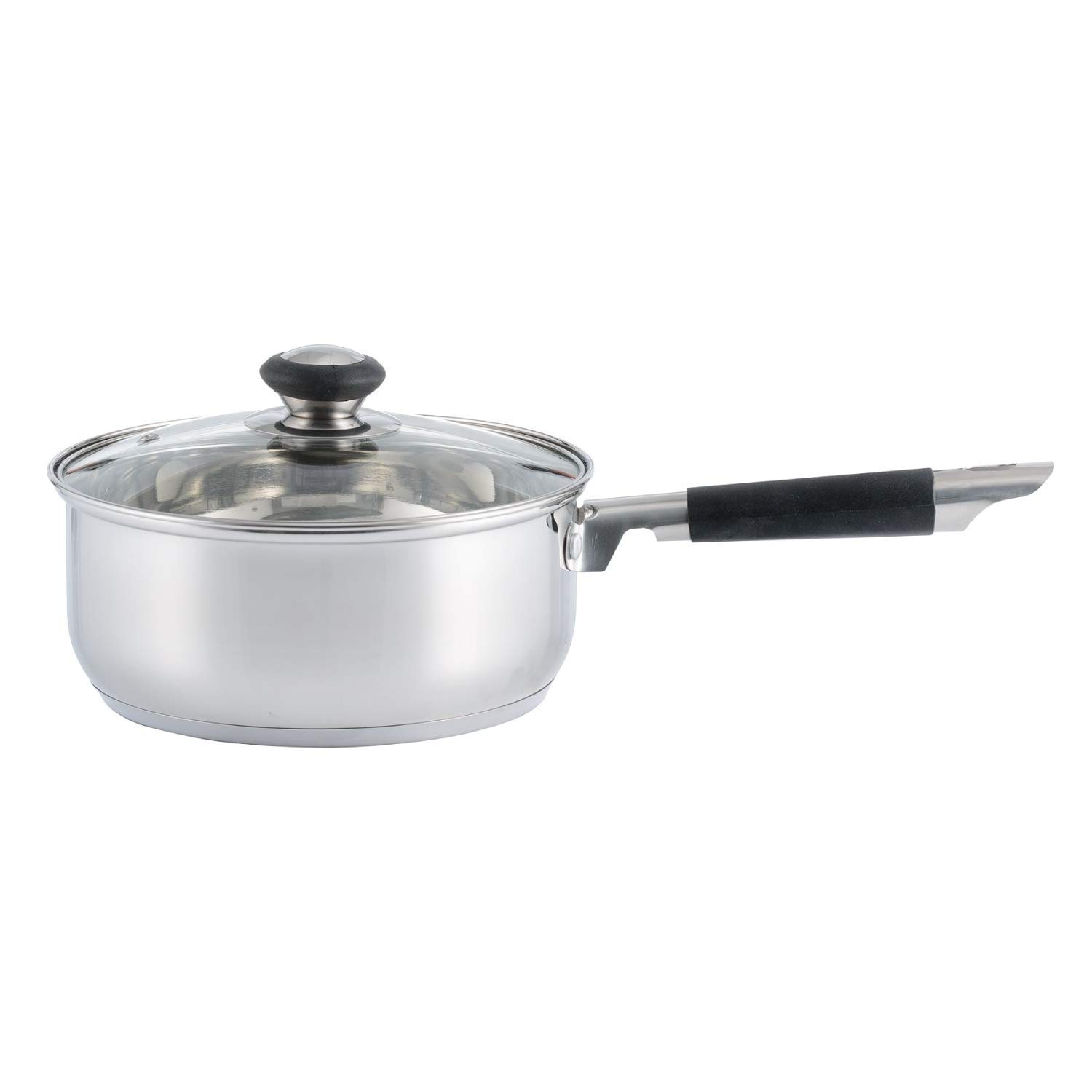 Everyday Sauce Pan, Touch Grip Handle and Glass Lid with 5 Year Guarantee Stainl