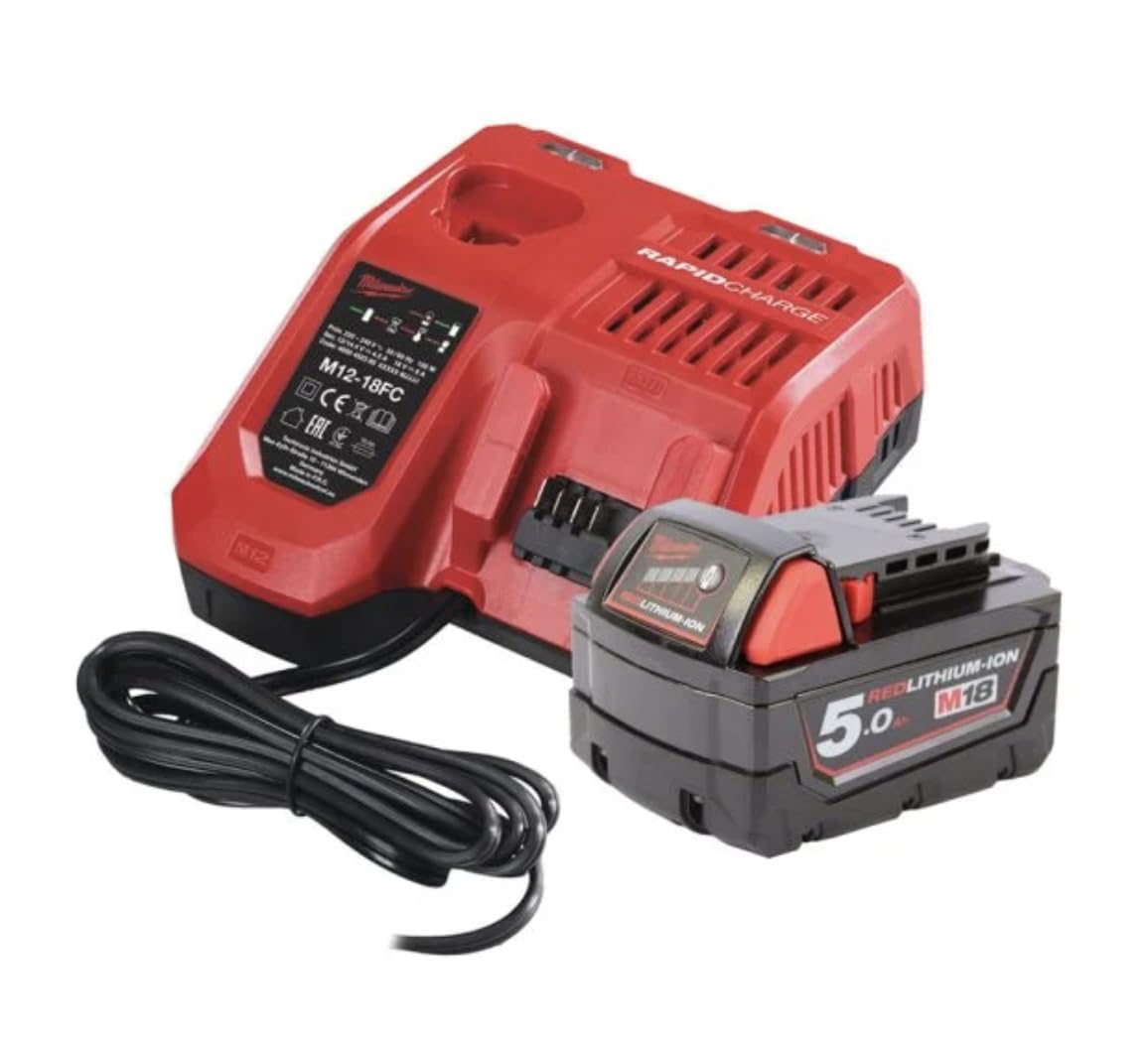 18V 5.0Ah Battery & Rapid Fast Charger Bundle