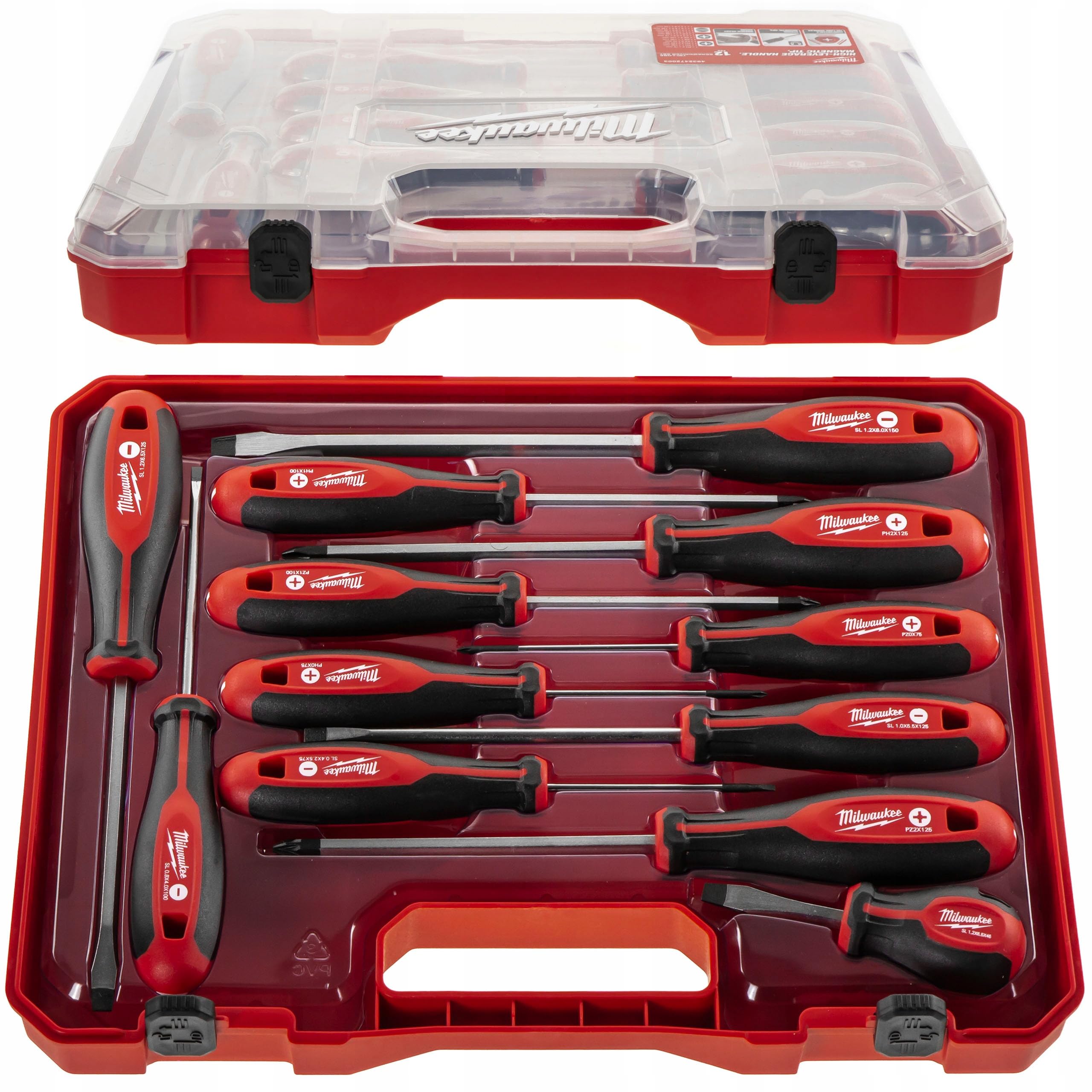 Set of 12 Tri-Lobe Screwdrivers 4932472003,Red