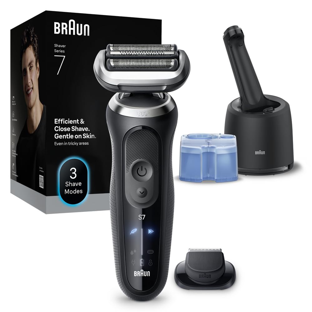 Series 7 Electric Shaver for Men with Precision Trimmer, Wet and Dry, 100 Percen