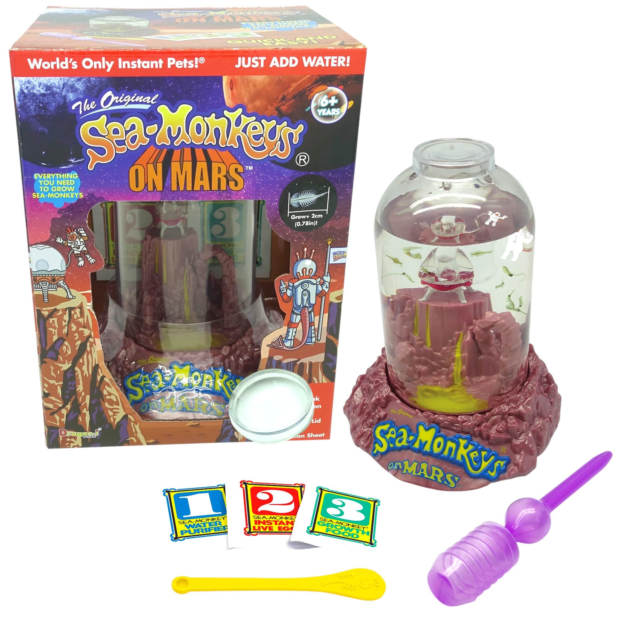 Original Sea Monkeys - Sea Monkeys On Mars - Grow Your Own Pets Science Kit- Inc