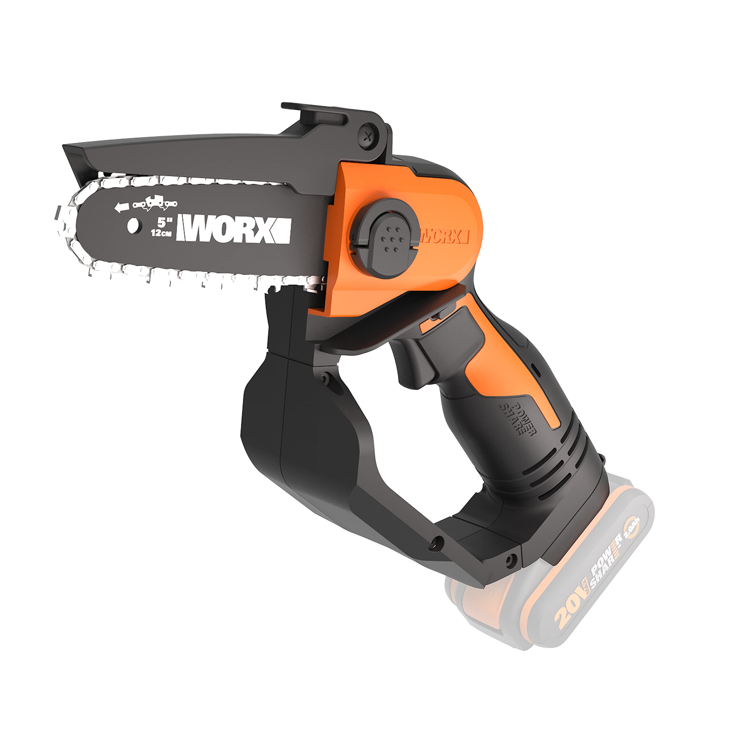 WG324E.9 20V Cordless Chainsaw 12cm Tool Only