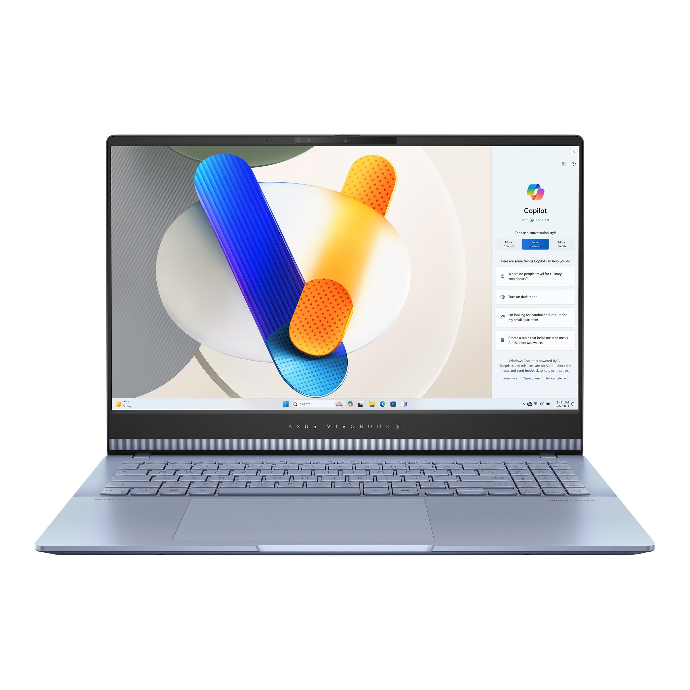 Vivobook S 15 OLED Laptop Intel Ultra 9 185H 32GB 1TB SSD 15.6" Win 11 Home