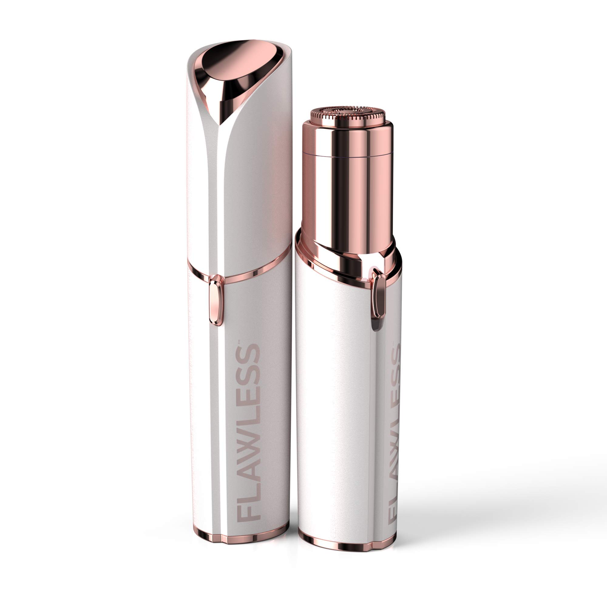 Touch Flawless Next Generation Facial Hair Remover – AA Battery Included, White