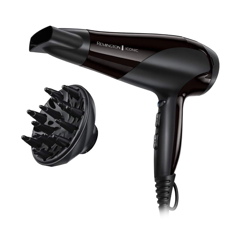 Hair Dryer Ionic (Powerful, Fast Professional Styling, Diffuser, Concentrator, I