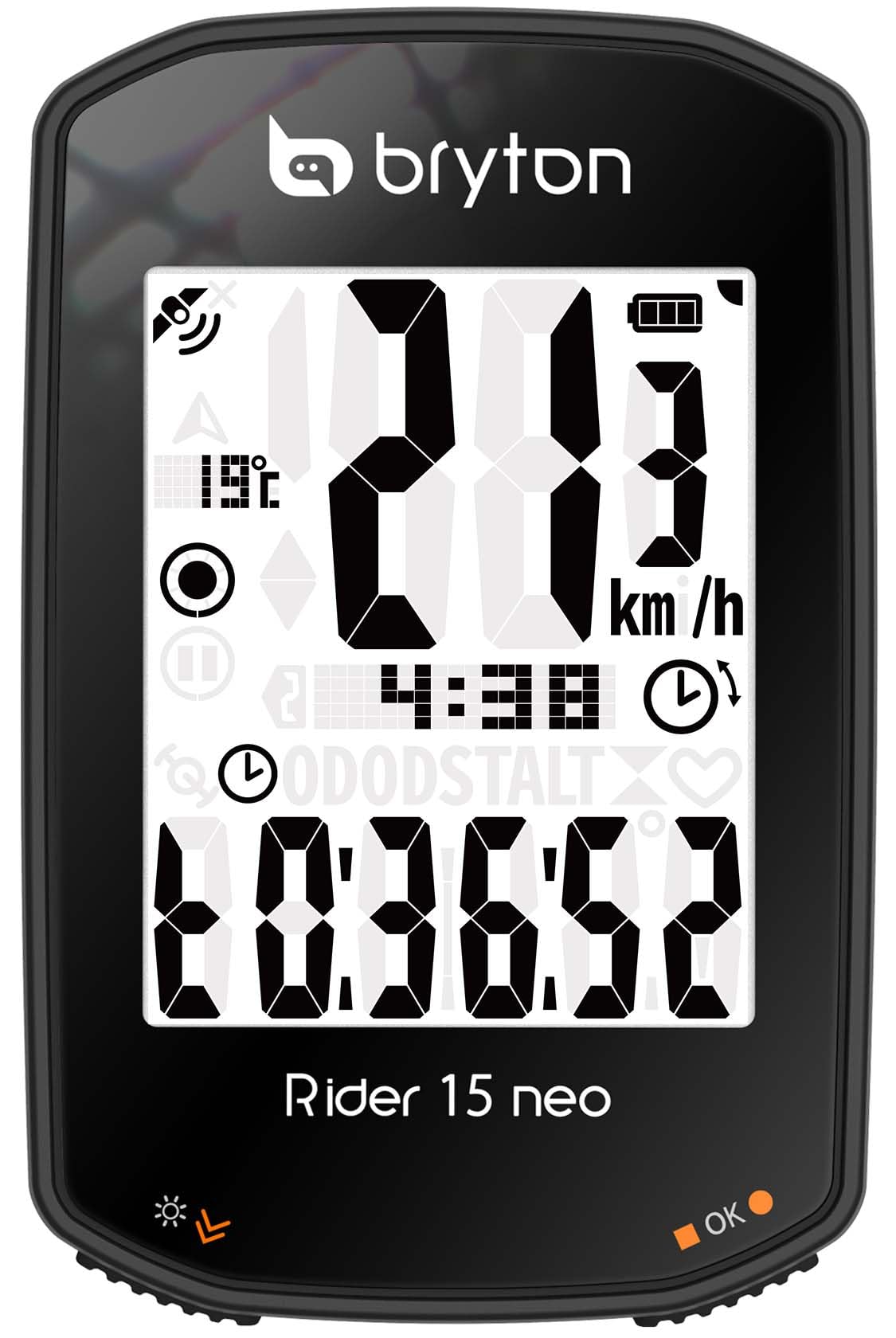RIDER 15C NEO GPS CYCLE COMPUTER BUNDLE WITH CADENCE