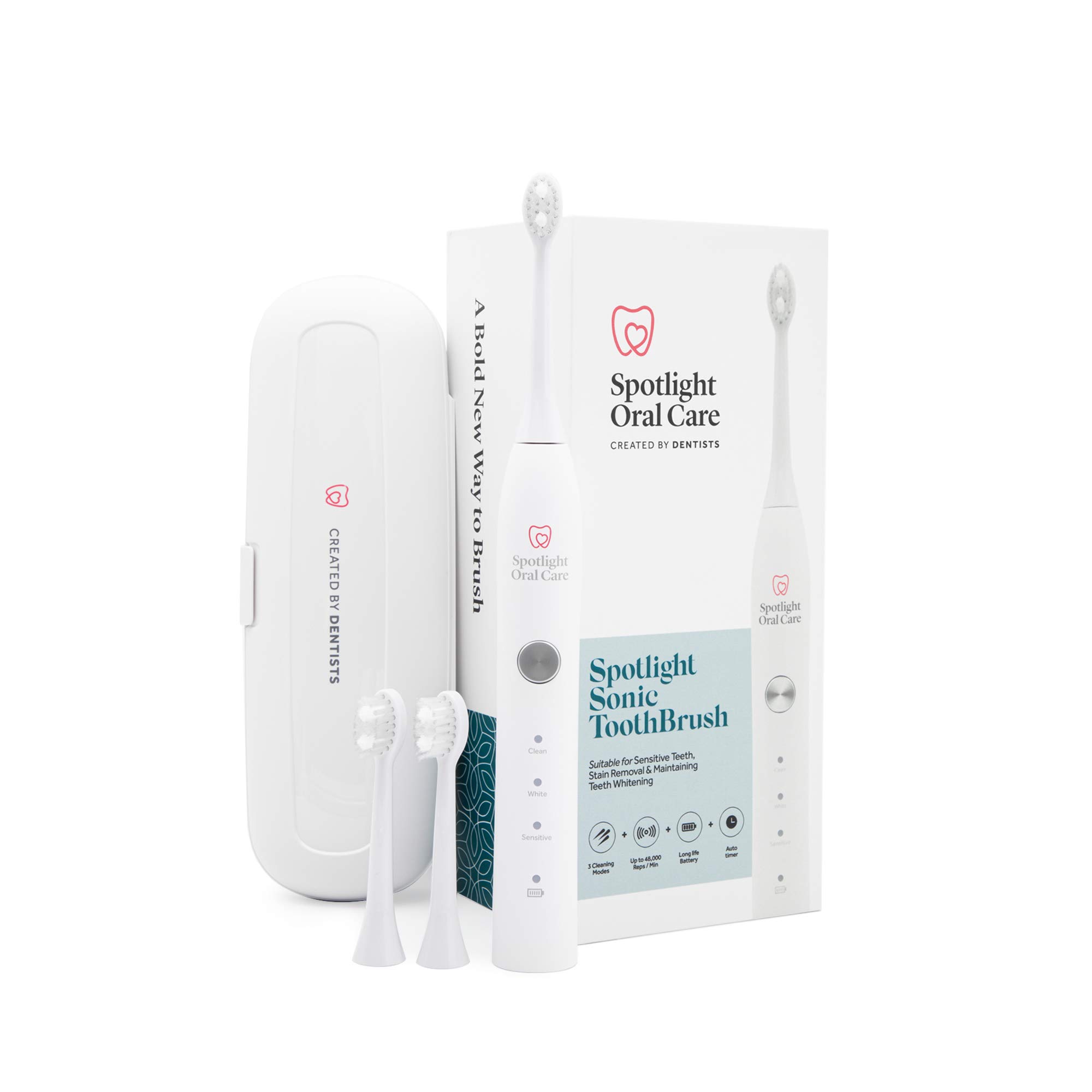 Oral Care Sonic Toothbrush | Gentle & Effective Electric Toothbrush | 2-Minute S