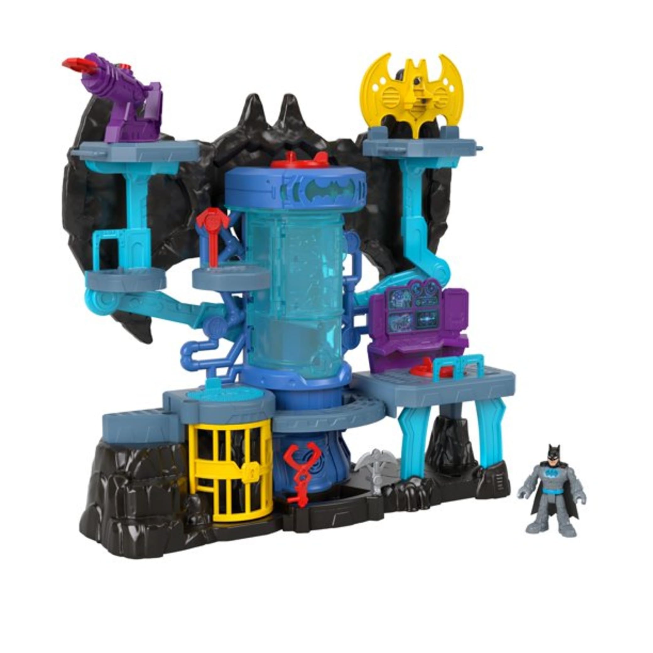 Imaginext DC Super Friends Batman Toy Bat-Tech Batcave Playset with Lights & Sou