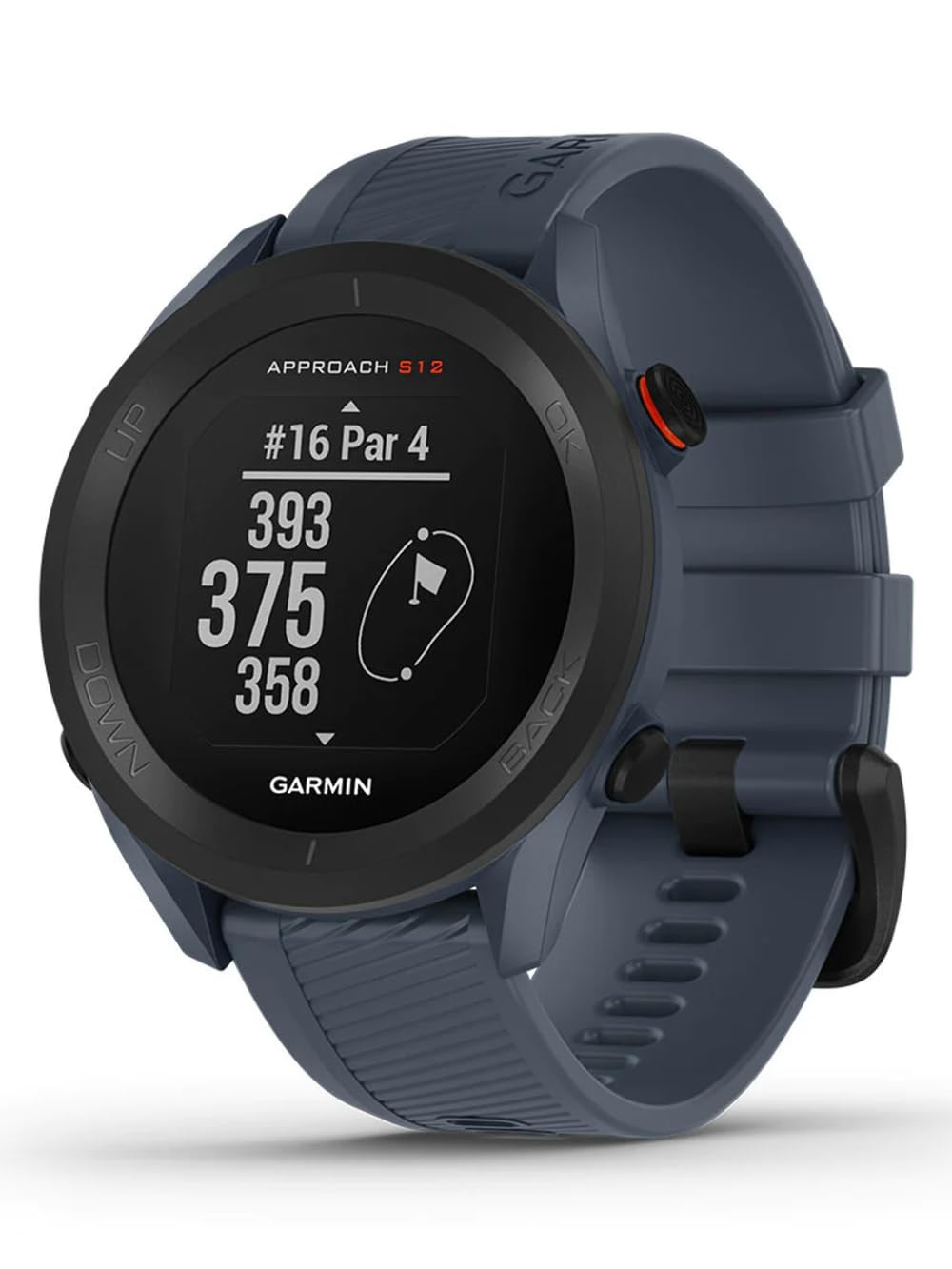 Approach S12, Easy-to-Use GPS Golf Watch, 42k+ Preloaded Courses, Granite Blue, 