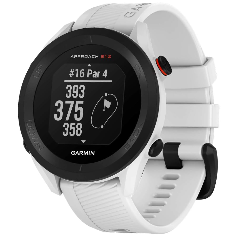 Approach S12, 44mm Golf GPS watch, White