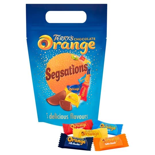 Chocolate Orange - Easter Chocolate Pouch - Chocolate Segsations, With White Cho