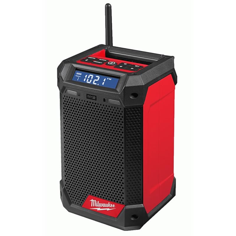 M12RCDAB+0 12v Cordless Dab Radio Charger Unit Only, Black