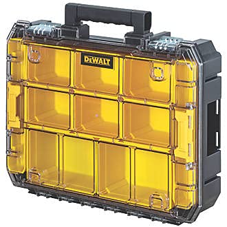 DWST83497-1 TSTAK High Capacity Organiser 44 x 33.7 x 11.95 cm, Black/Yellow