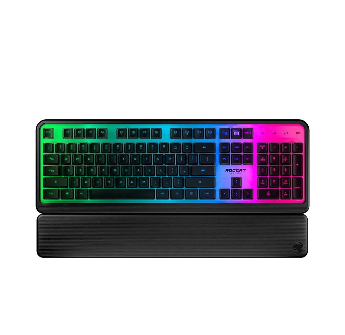 Magma - Membrane Gaming Keyboard with RGB Lighting (UK Layout), black