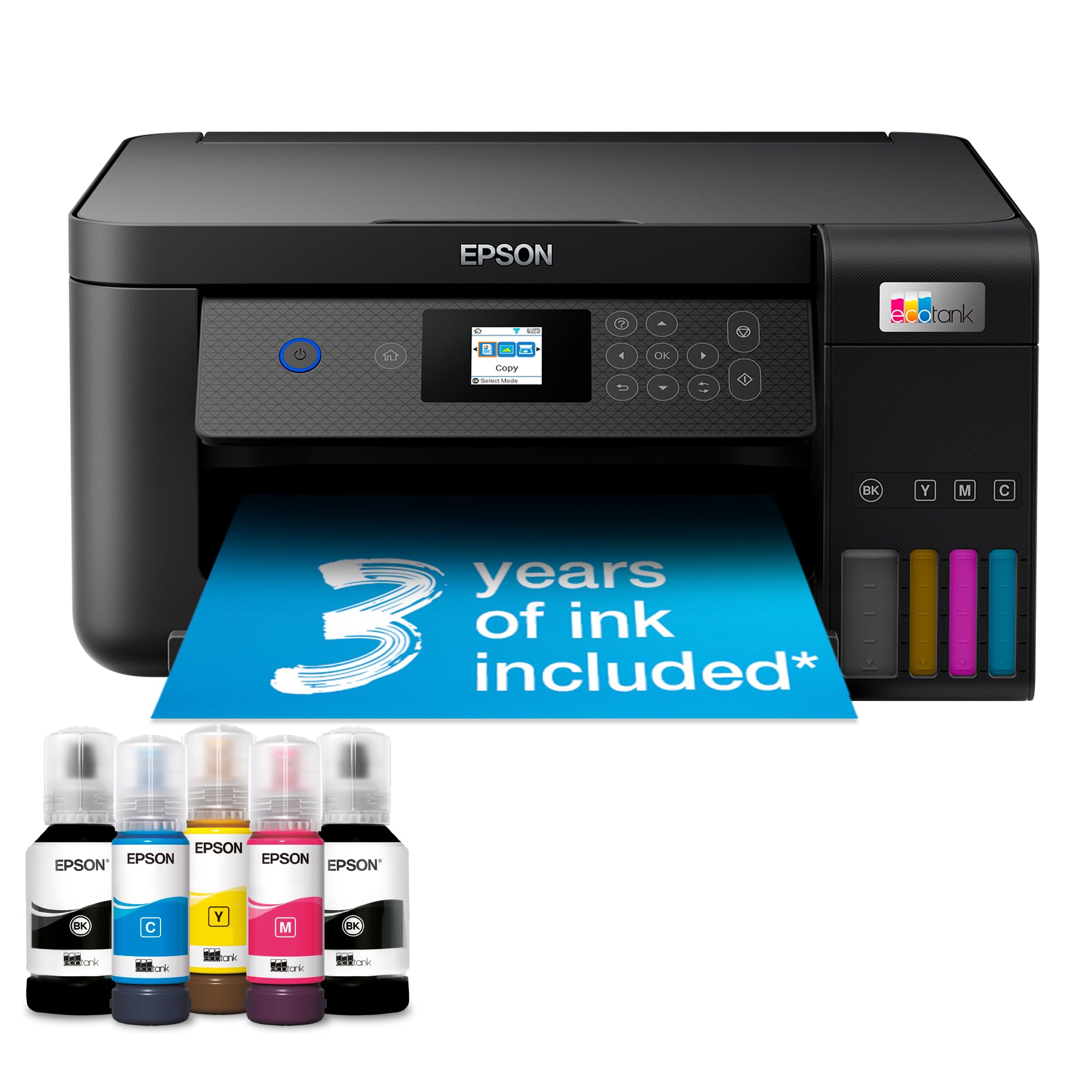 EcoTank ET-2850 A4 Multifunction Air Print and Wi-Fi Ink Tank Printer with doubl