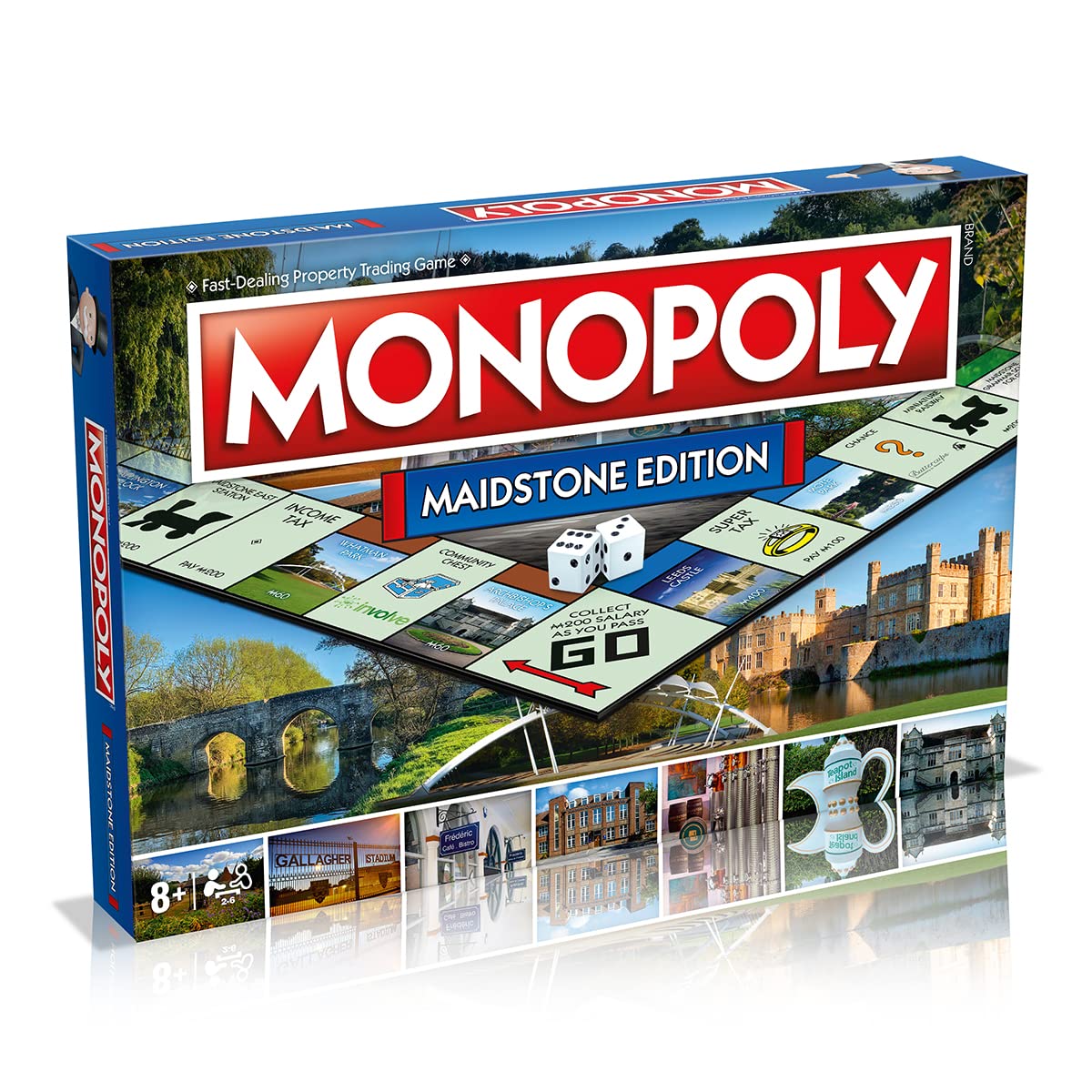 Moves Maidstone Monopoly Board Game, Advance to Yalding Bridge, Teapot Island an