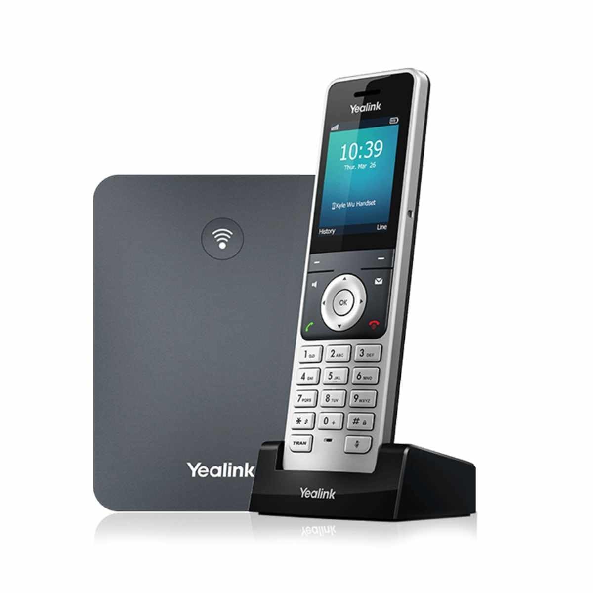 W76P IP Phone - Cordless - Corded - DECT - Wall Mountable, Desktop - Alabaster S