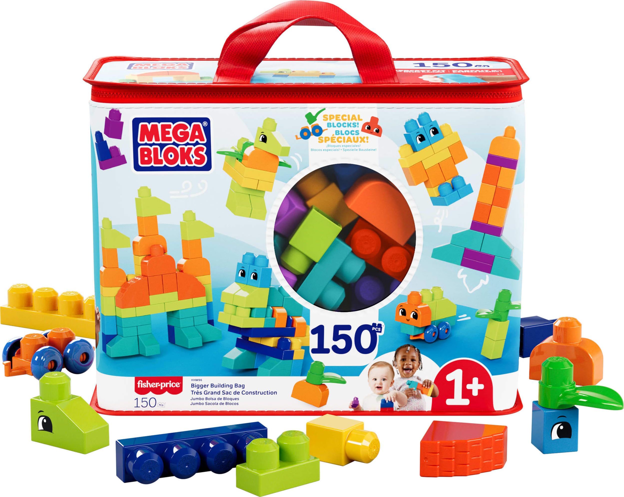 BLOKS First Builders Bigger Building Bag Toddler Blocks Toy