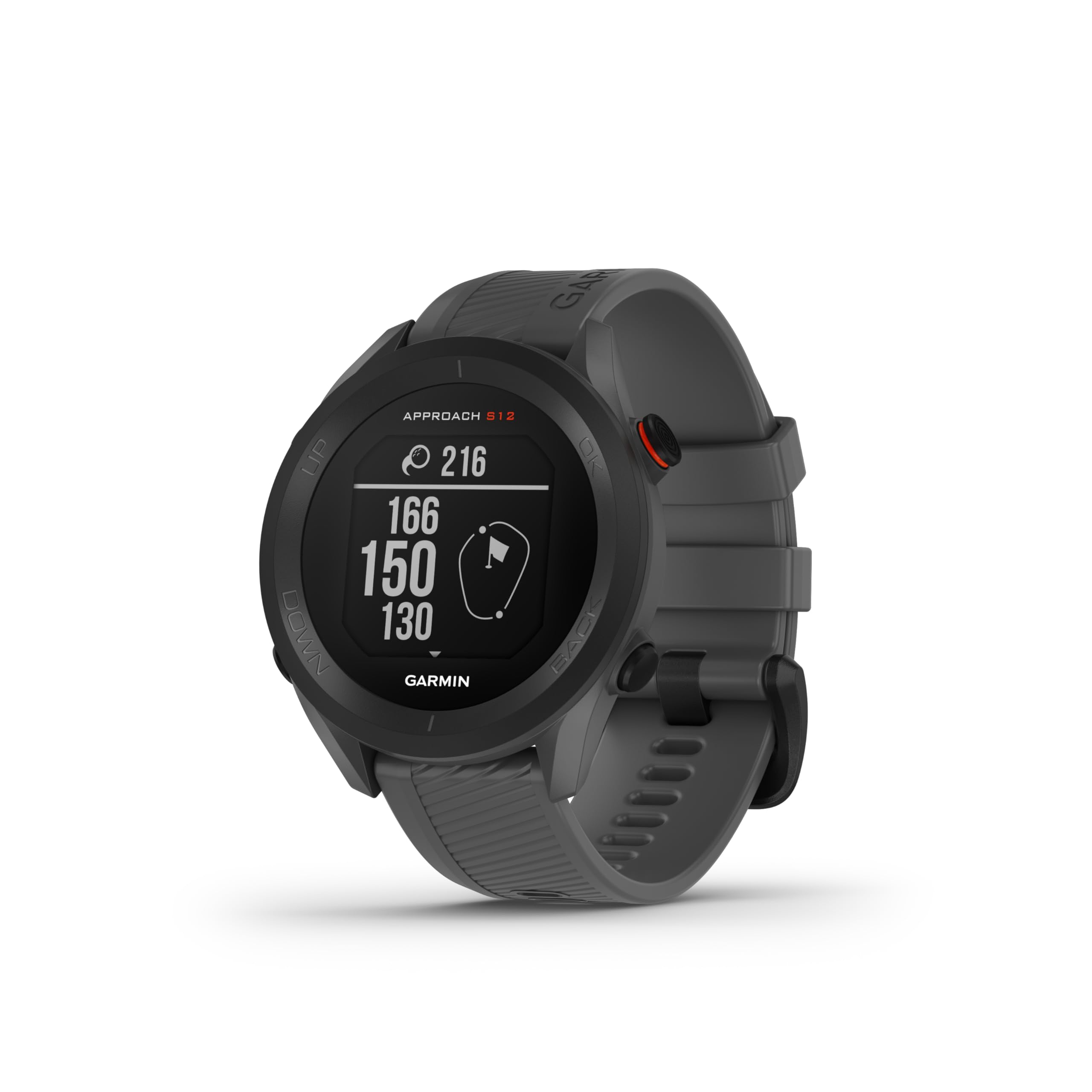 Approach S12 GPS Golf Watch (44 mm), Sunlight Readable Display, Preloaded with 4