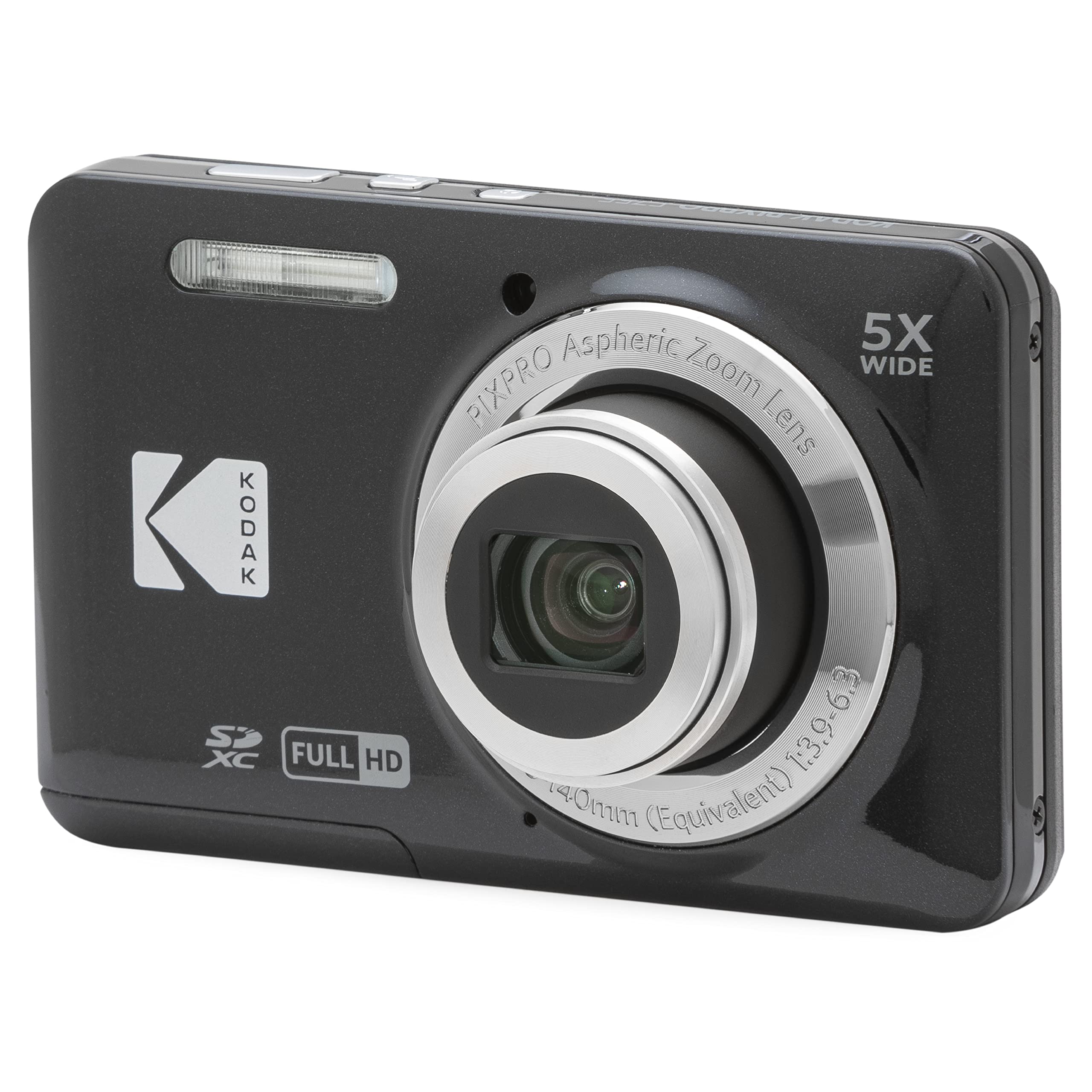 PIXPRO FZ55 16MP 5x Zoom Compact Camera - Black