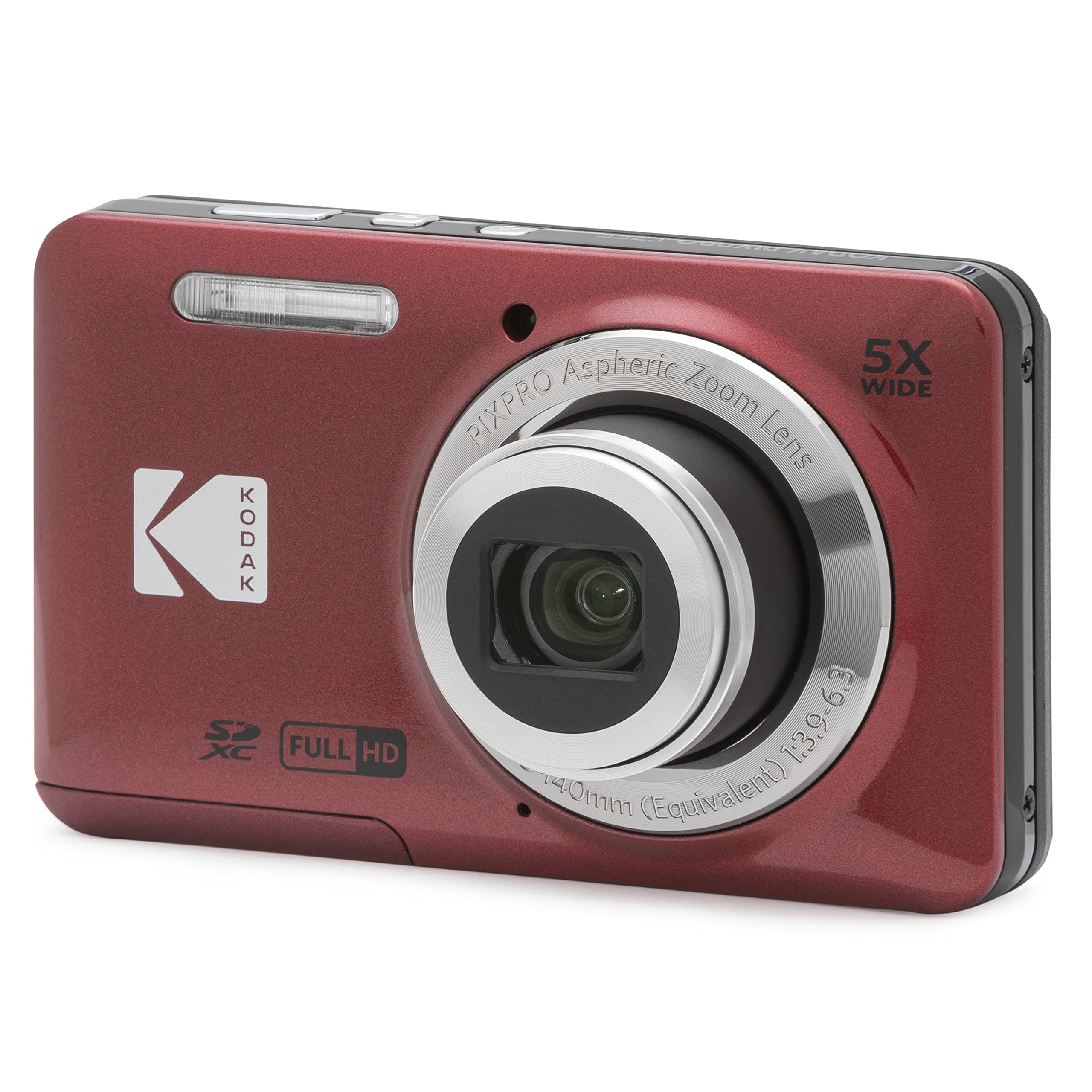 PIXPRO FZ55 1/2.3" Compact camera 16 MP CMOS 4608 x 3456 pixels Red