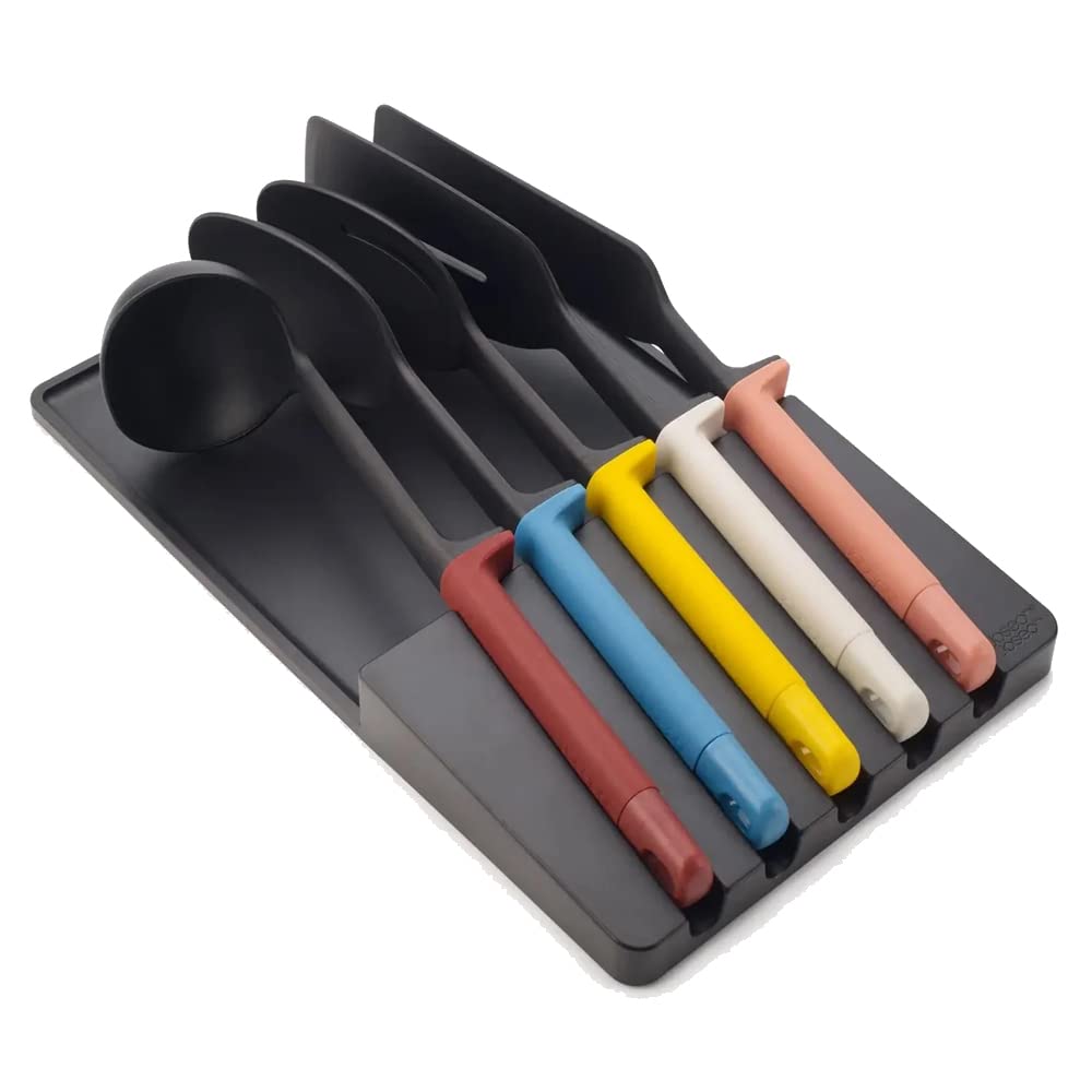 Joseph Elevate Utensils in drawer store 5-Piece Utensil Set, kitchen storage and