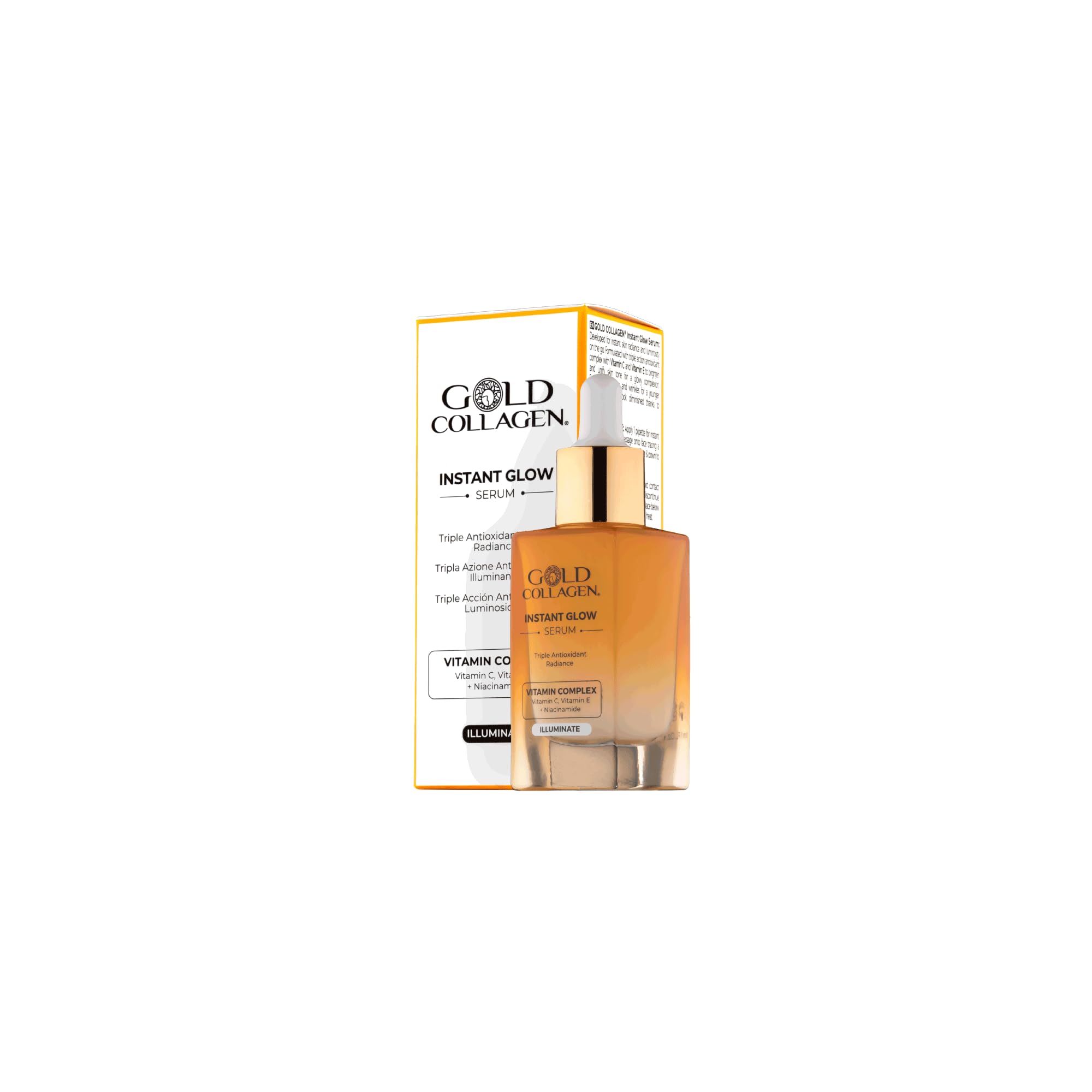 COLLAGEN Instant Glow - Vitamin C, Vitamin E, Glycerine & Niacinamide Serum Pore