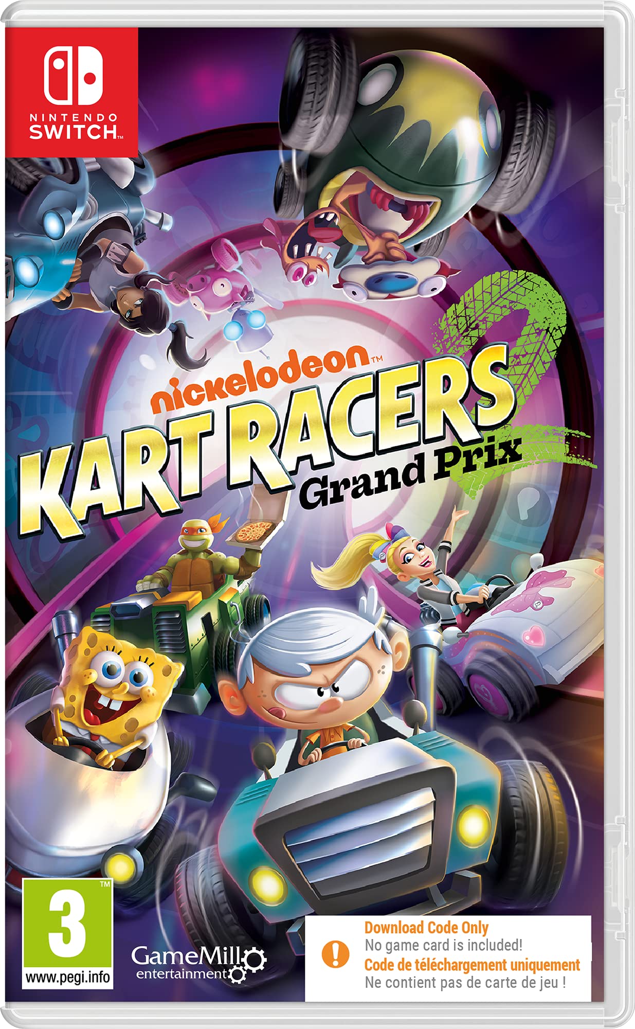 Nickelodeon Kart Racers 2 (Download Code Only) [Nintendo Switch]