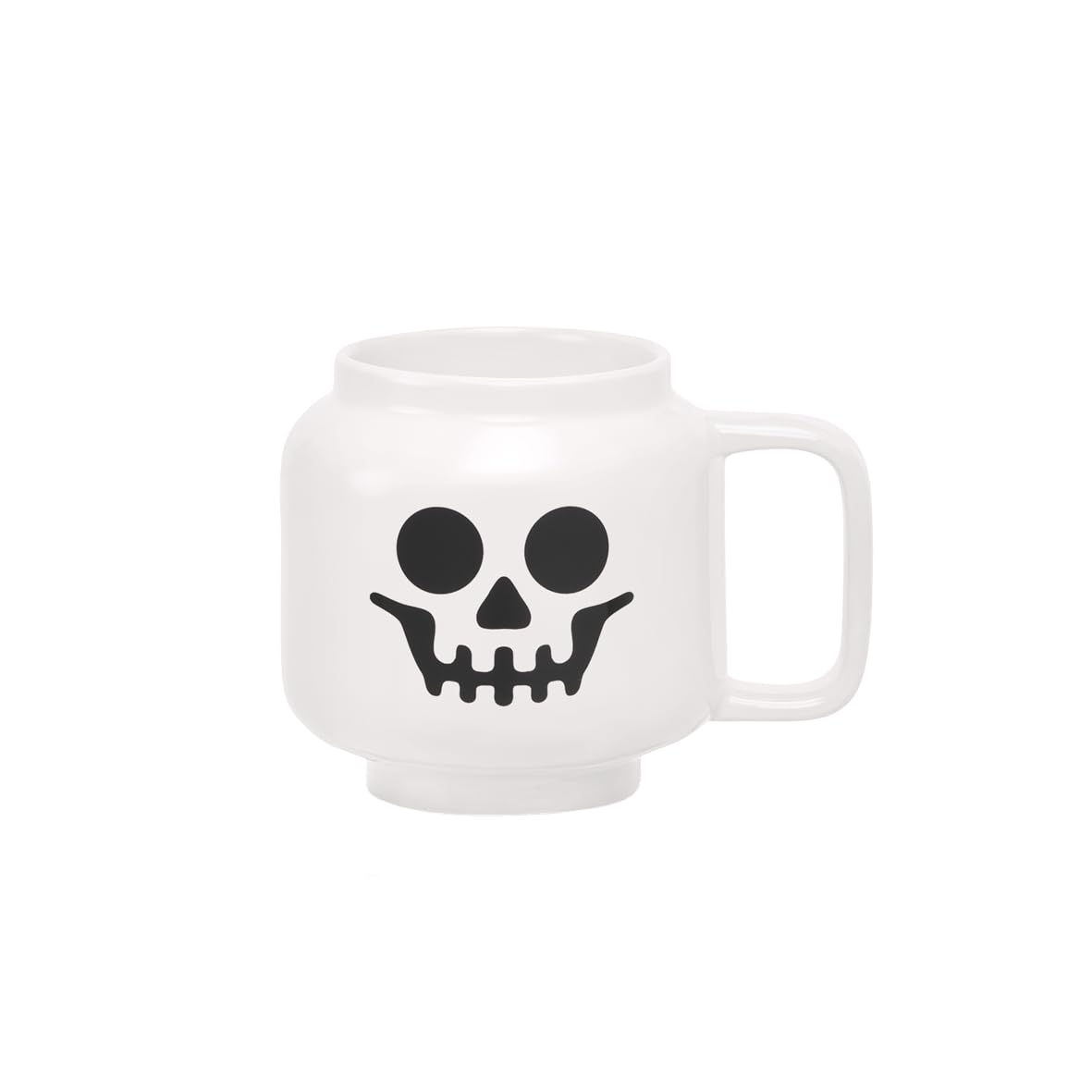 Room Copenhagen Lego Ceramic Mug Large - Skeleton - 530 ml, Fun and Durable Cera