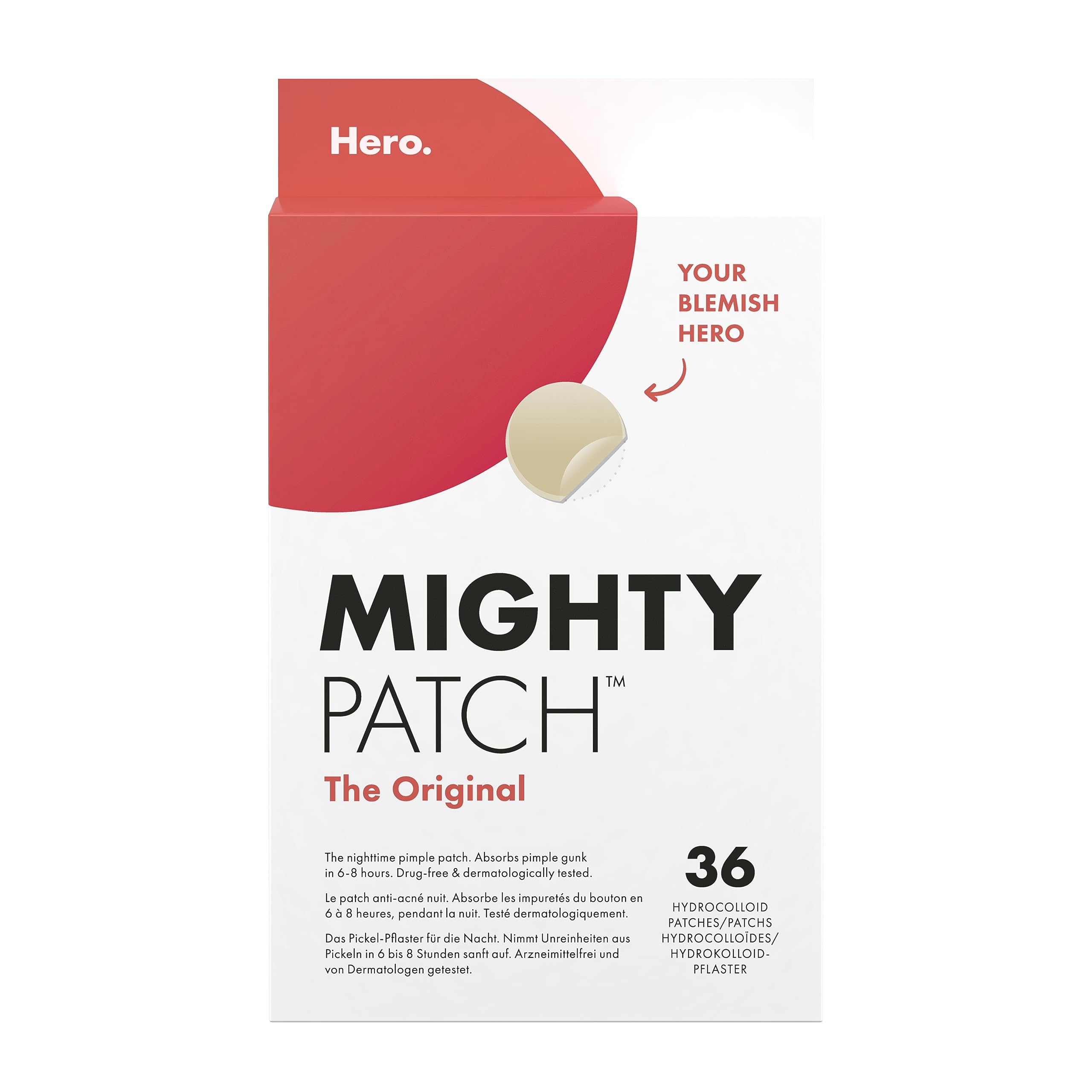Patch Original Spot Patches by Hero Cosmetics, Day & Night Time Acne Treatment, 